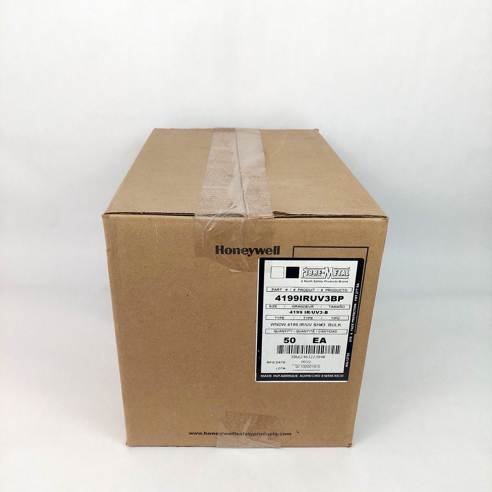 50x Honeywell Fibre-Metal IR/UV3-B Shade Faceshield Window – 4199IRUV3BP