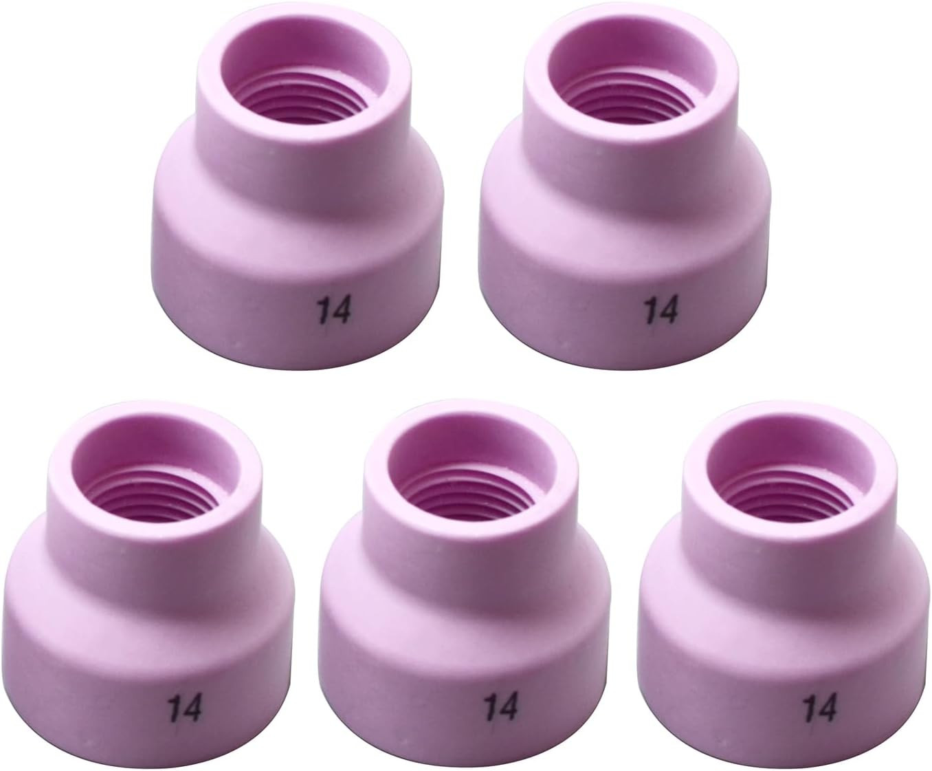 TIG Ceramic Cups Nozzles 53NACN-14 Fit WP 9 20 17 18 26 Torches 5PCS