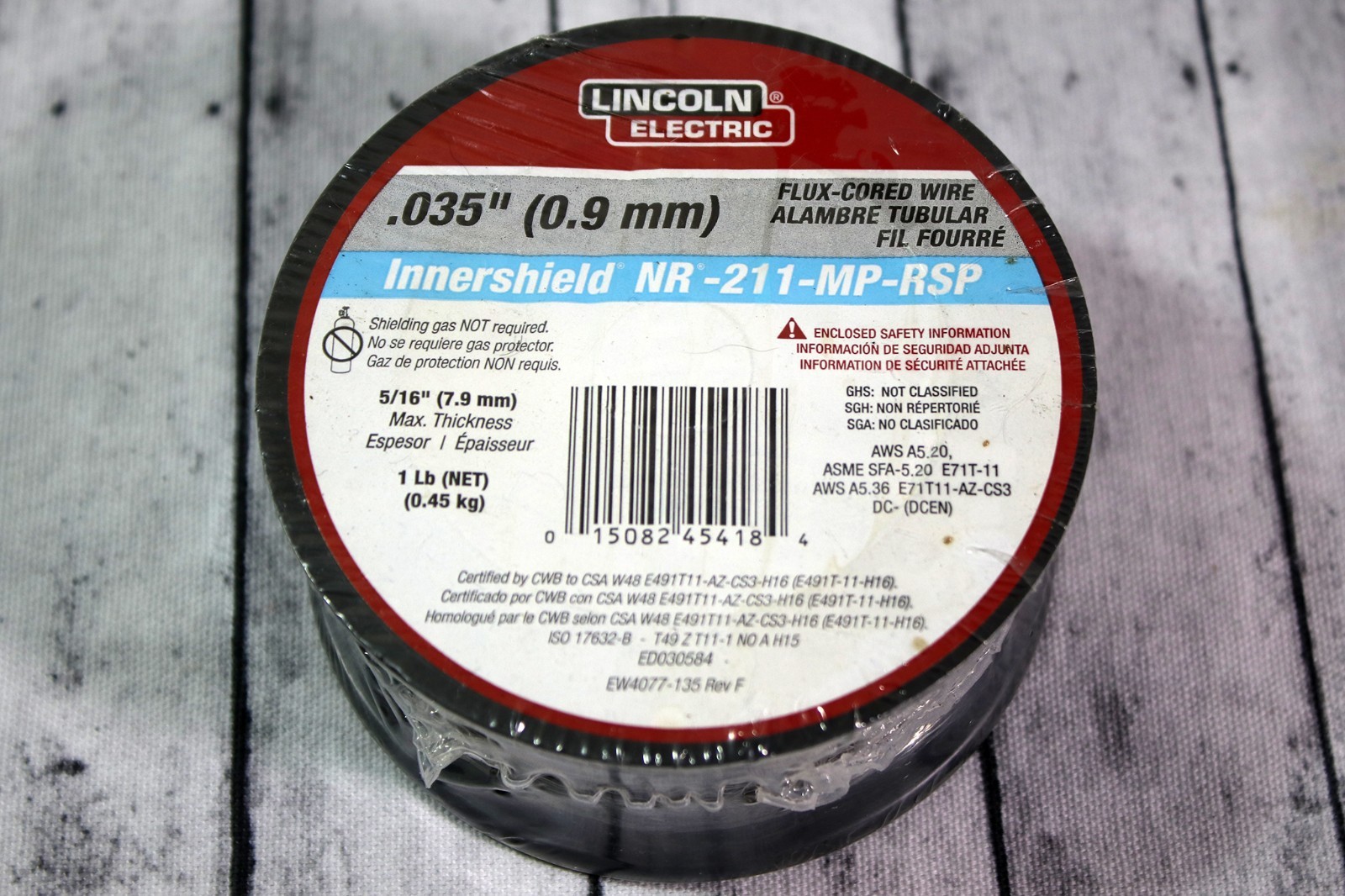 Lincoln Electric Innershield NR-211-MP-RSP Flux Cored Welding Wire 1 lb Spool
