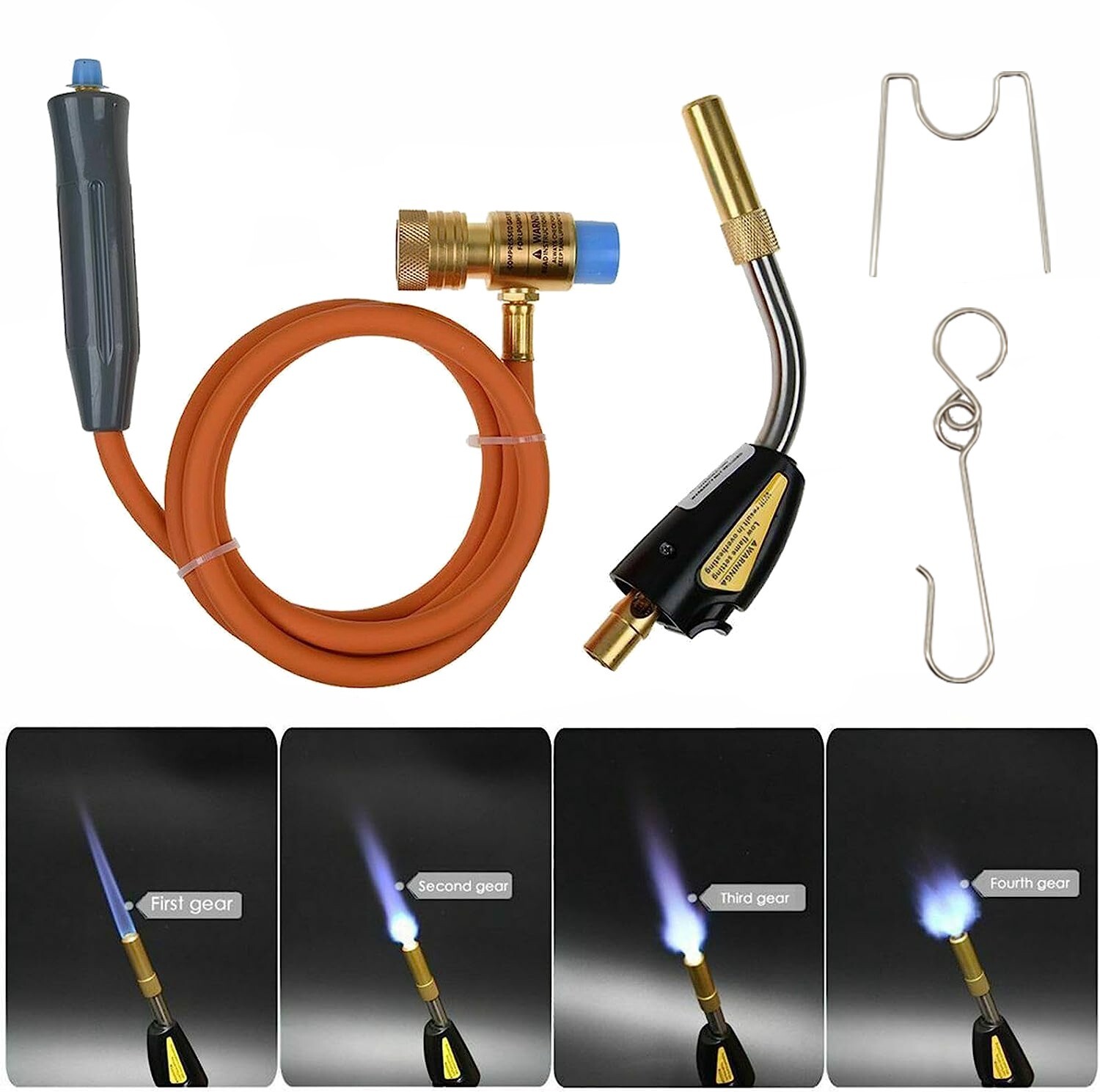 Pro Mapp Propane Self-Igniting Gas Welding Torch Stainless Steel Head W/5ft Hose