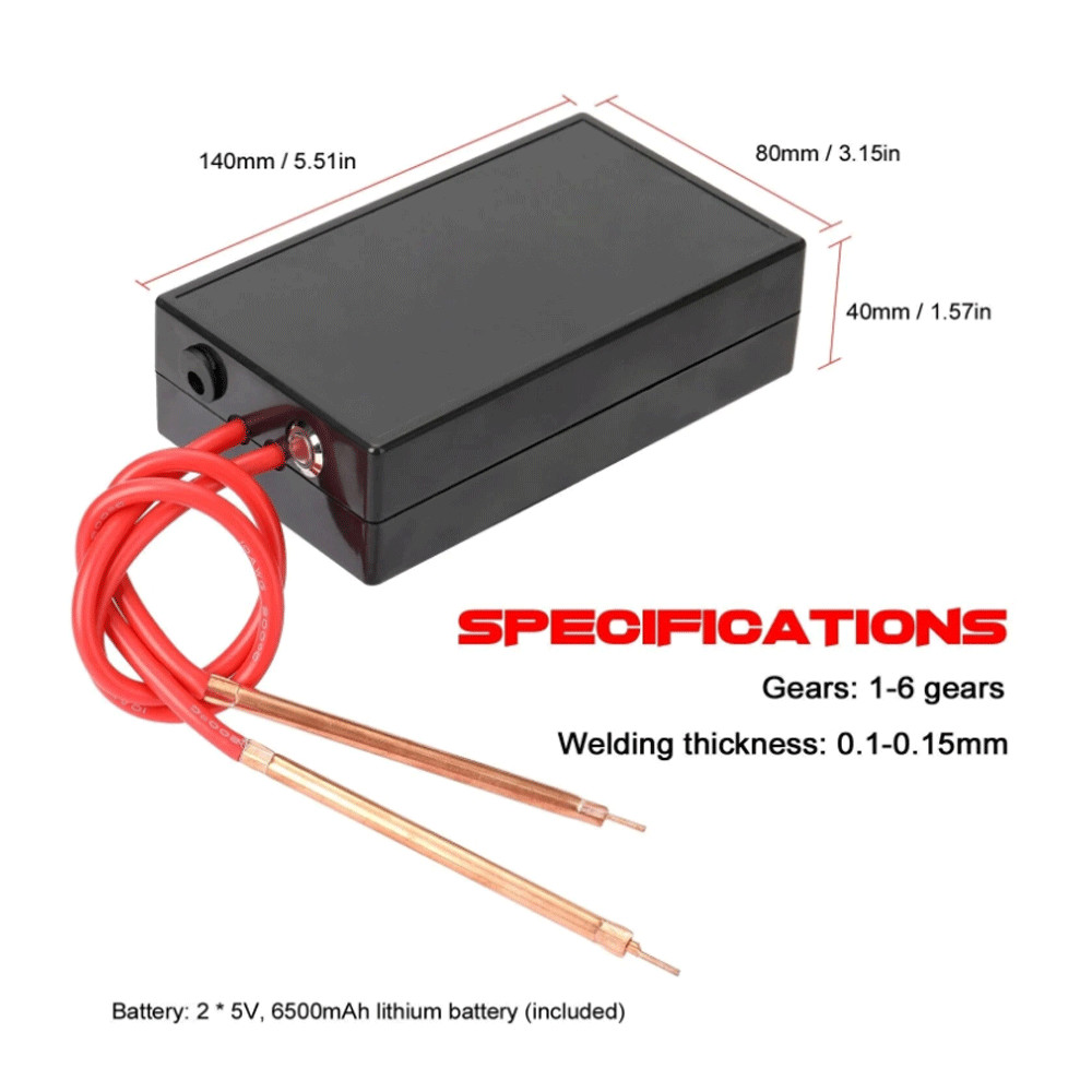 DIY Portable Mini Spot Welder Machine w/ Pen 18650 Battery Welding Power Supply