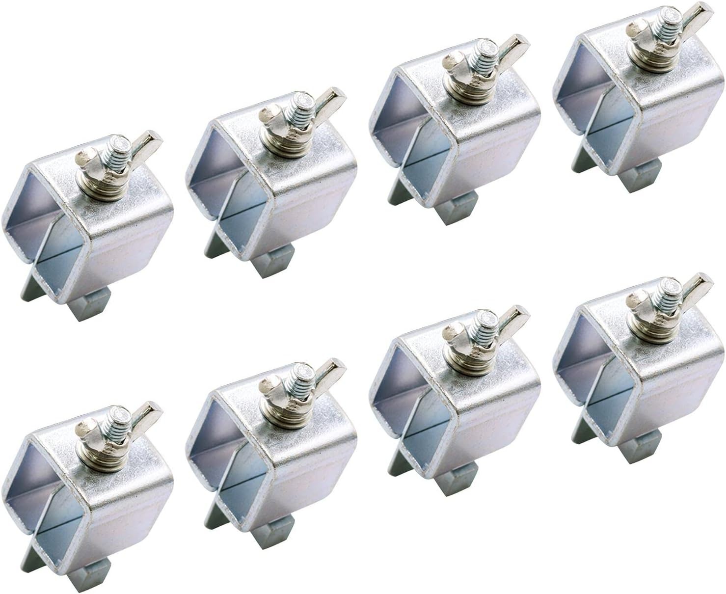 KASCLINO Butt Welding Clamps, 8pcs Multifunctional Small Butter-Fly Silver