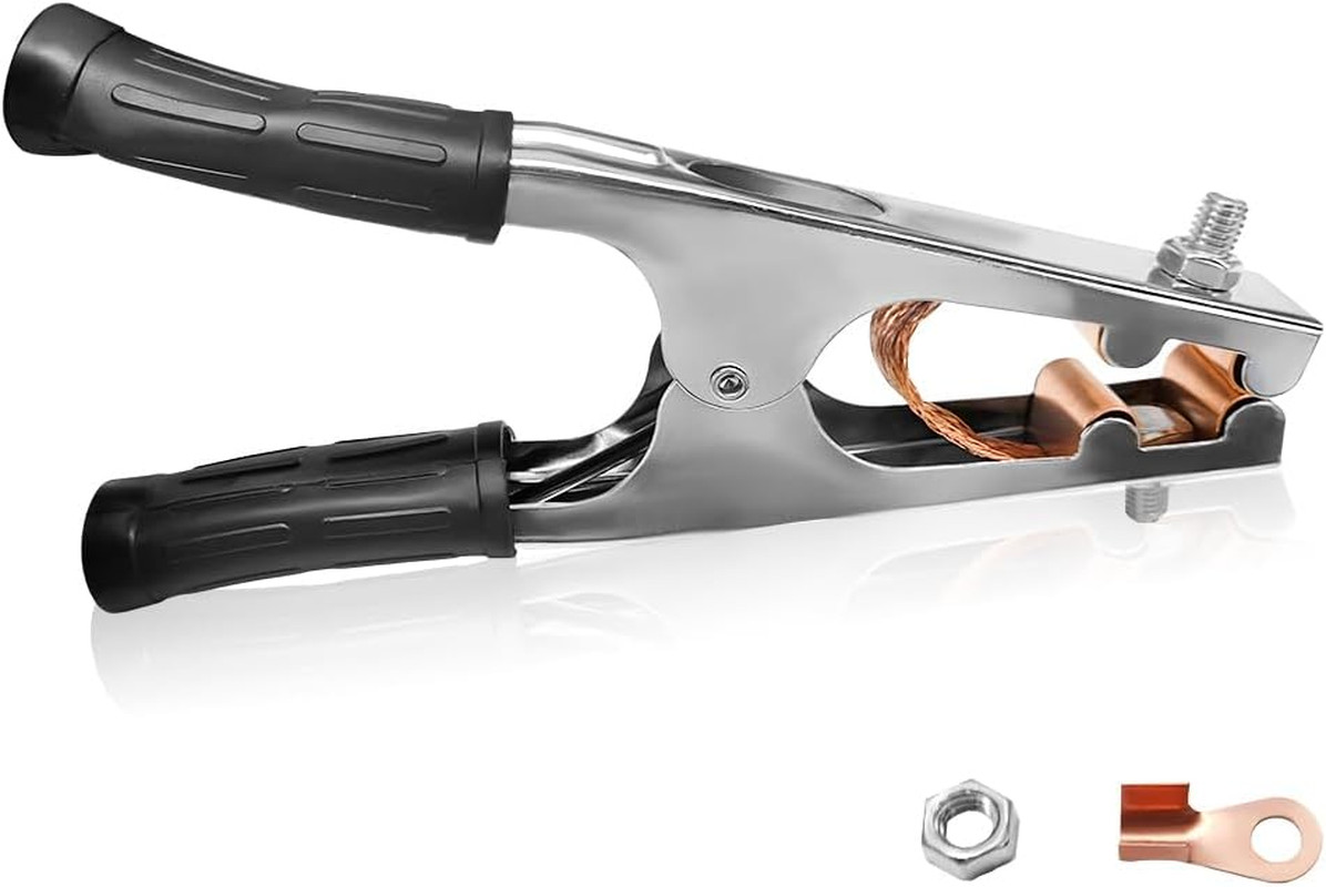 Ohleats Welding Ground Clamp, Electroplated Copper, Non-Slip Handle, Universal F