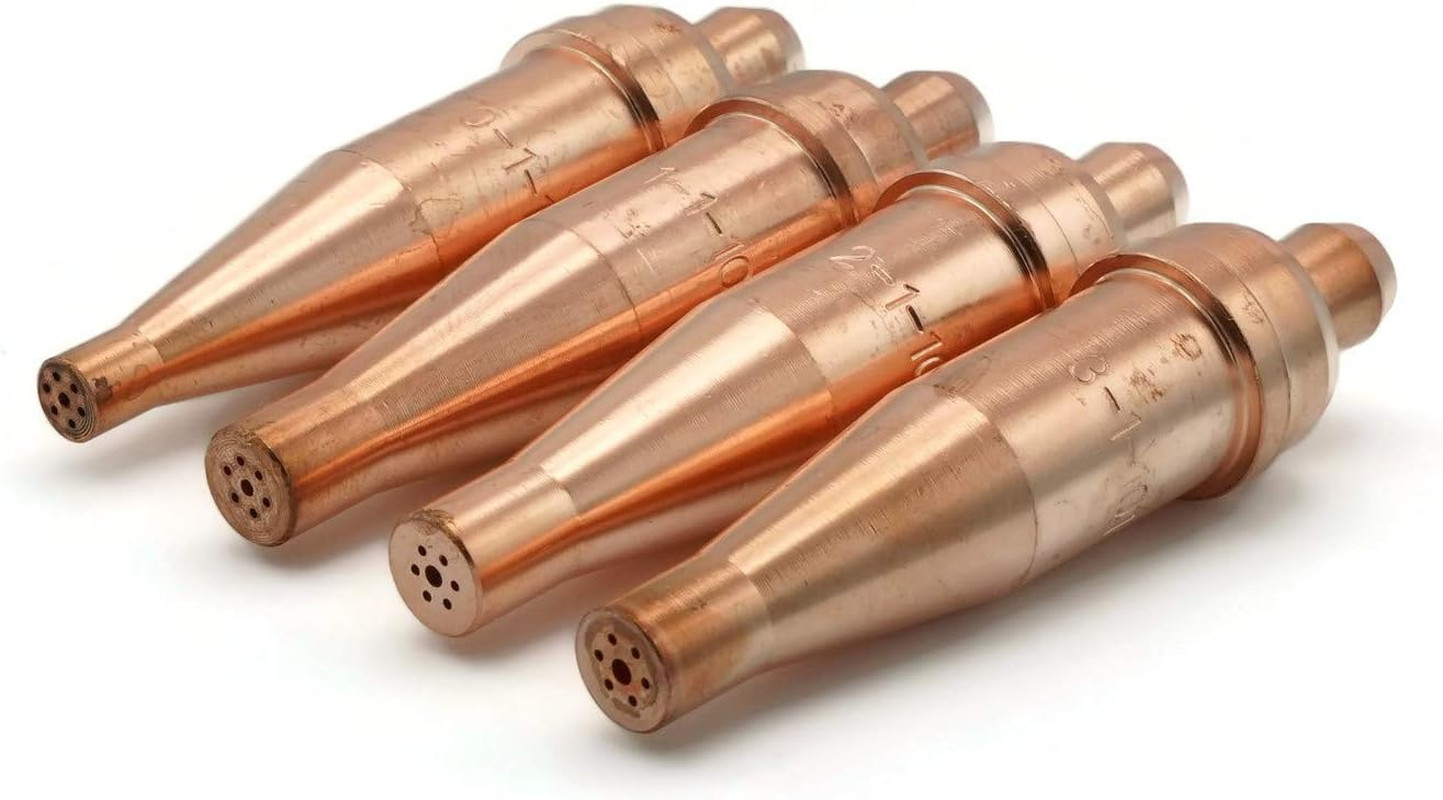 Scorpion Tip Acetylene Victor Style Cutting Torch Tip Kit – Sizes 0-3, Series 1,