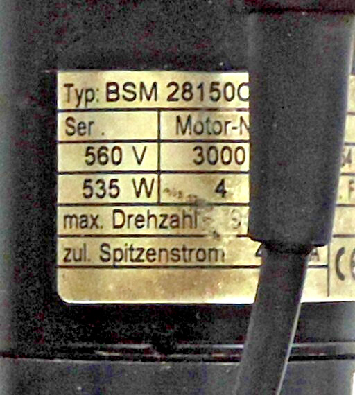 Emhart Tucker GmbH SRT 50S.00.33-4800 T210 035 w/ Motor BSM28150C-R2.4 9075864