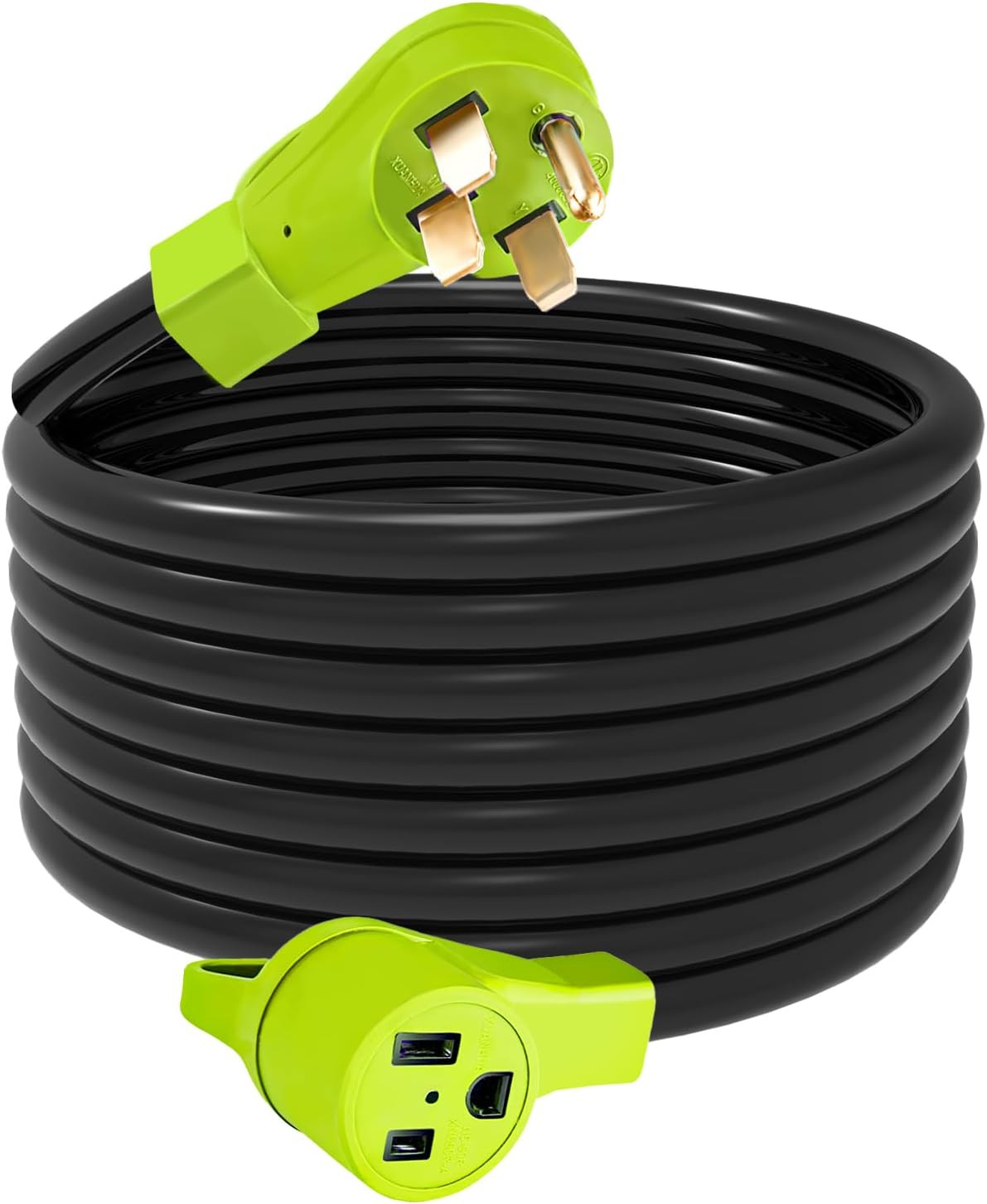 8AWG 50Amp Welder Extension Cord Compatible with NEMA 14-50P to 6-50R, 4 Prong t