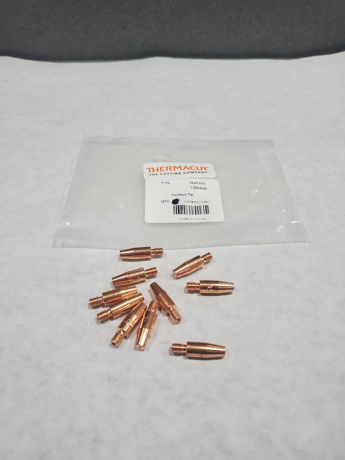 Thermacut Miller 186406 186-406 .035 Contact Tip Spoolmate Welding Package of 10