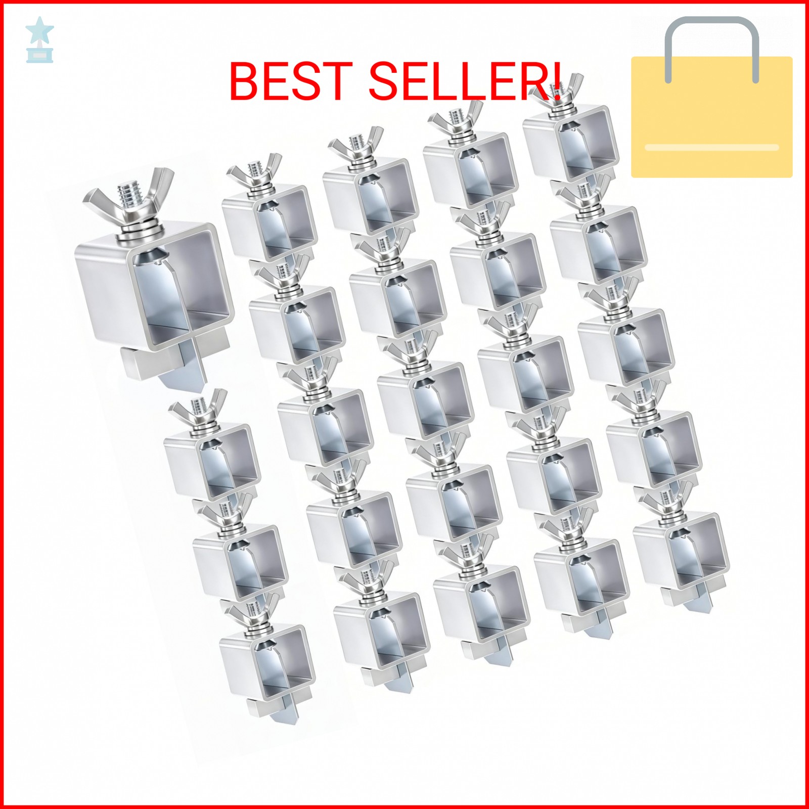 Pumtus 24 Pcs Butt Welding Clamps, Sheet Metal Welding Clips, Auto Body Panel Cl