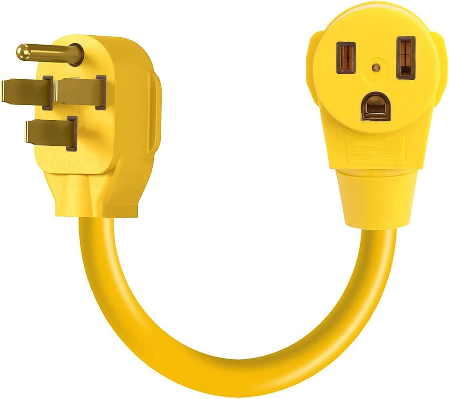 Welder Adapter Cord,Nema 14-50P Male to 6-50R Female,Rv Plug 50 Amp 4 Prong to 3