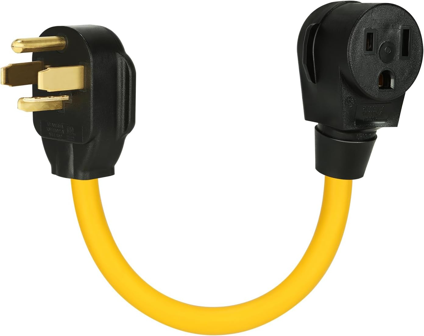 NEMA 14-30P to 6-50R Welder Adapter Cord, 30 Amp 4 Prong Dryer Male Plug to 50 A