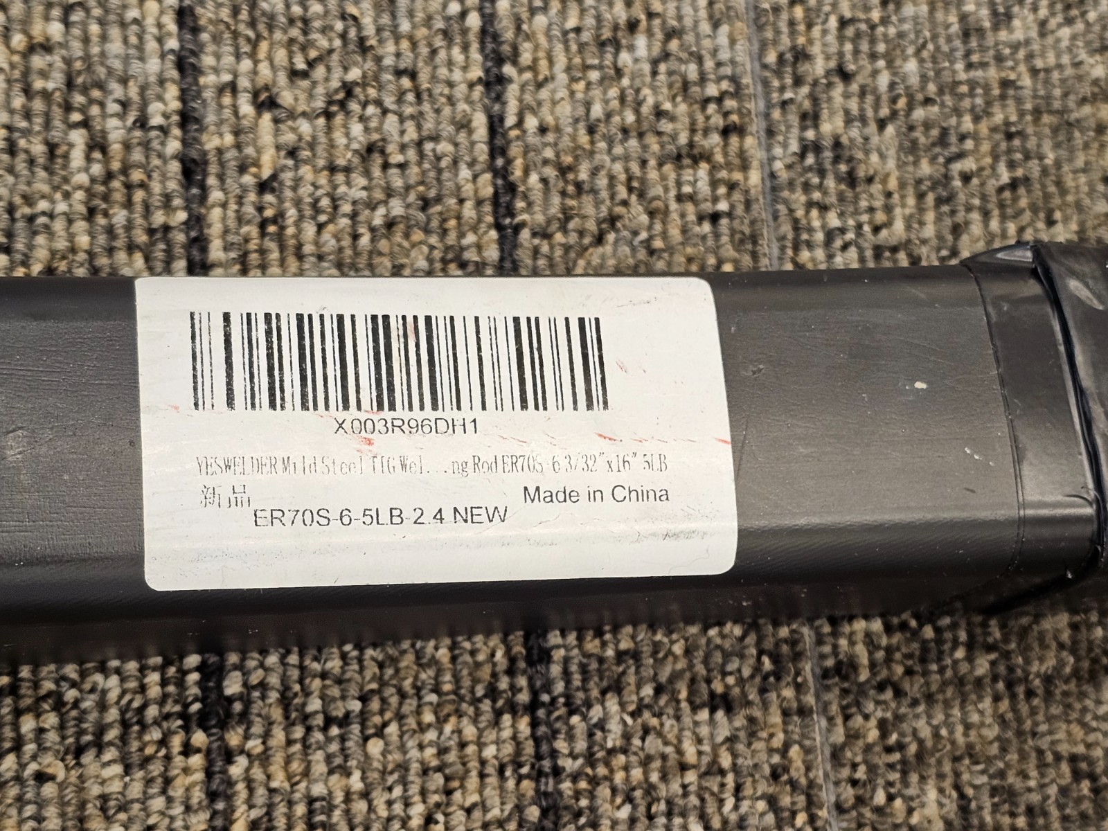 Yeswelder ER70S-6 Mild Steel TIG Welding Rod 3/32″ x 16″ 5LB Durable