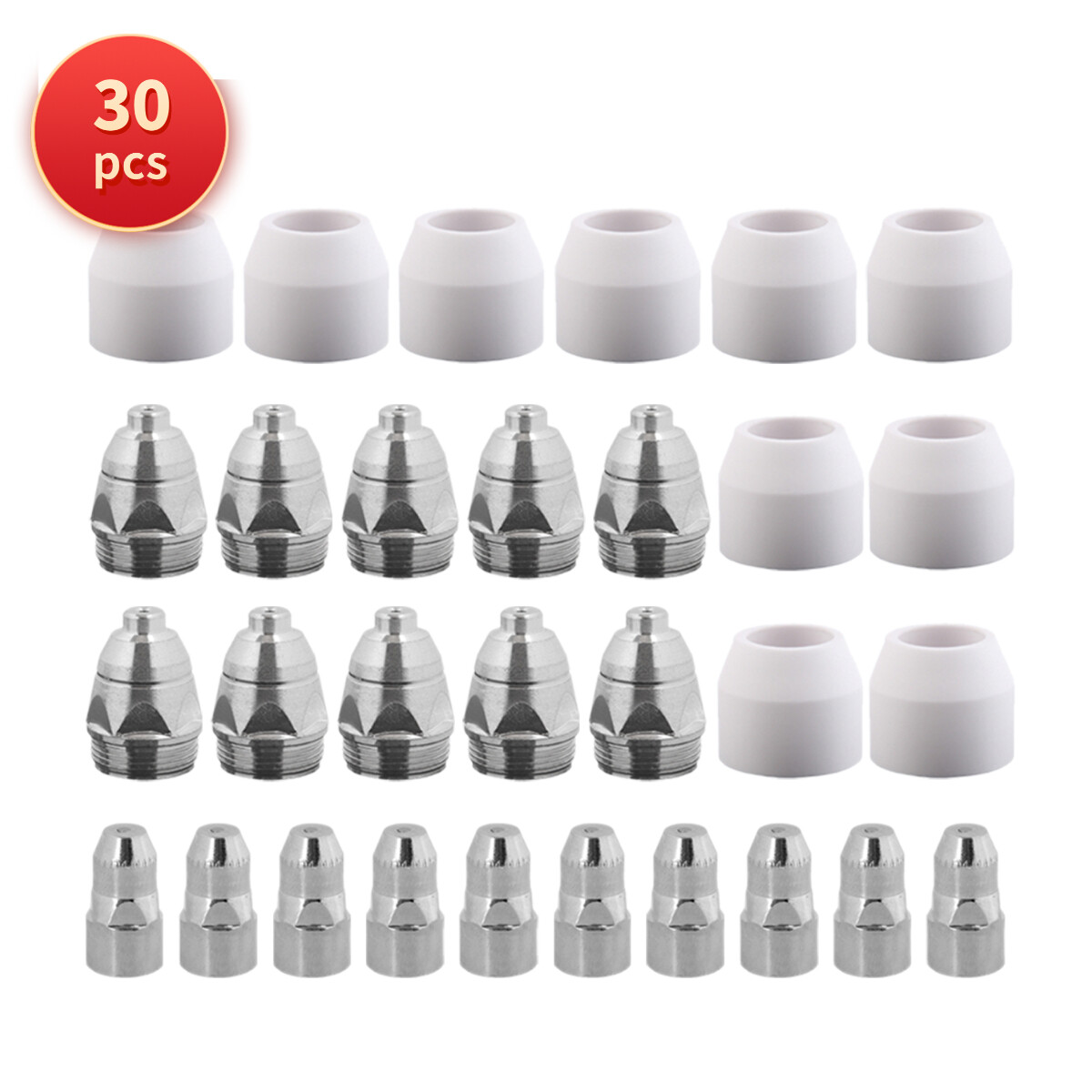30 pcs 100-110A 1.5mm Consumables Kit fit Amico APC-70HF APC70HF Plasma Cutter