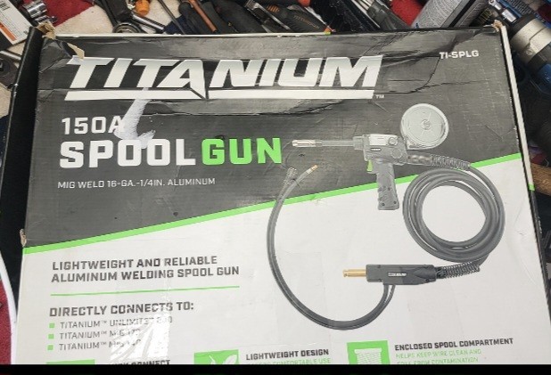 TITANIUM 150 Amp Spool Gun This lightweight aluminum welding spool Gun