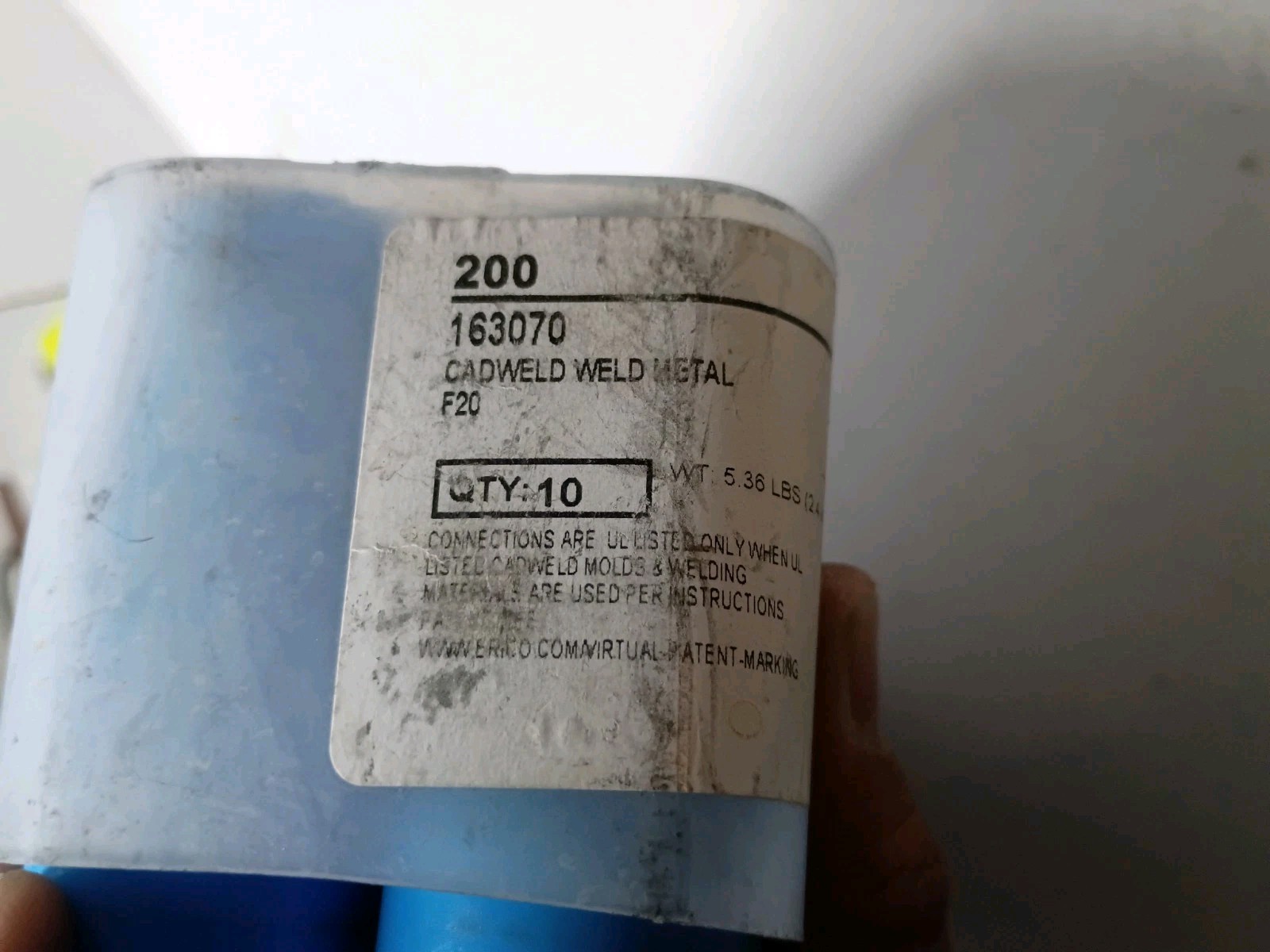 NEW 10 Pack Nvent Erico 163070 #200 Cadweld Weld Metal F20