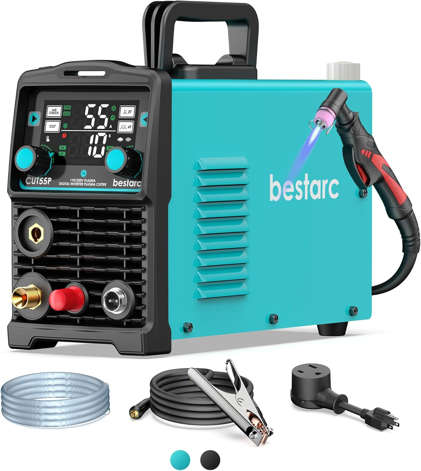 Plasma Cutter Machine 110/220V Dual Voltage, 5/8 Inch Clean Cut 3/4 Inch Max Cut