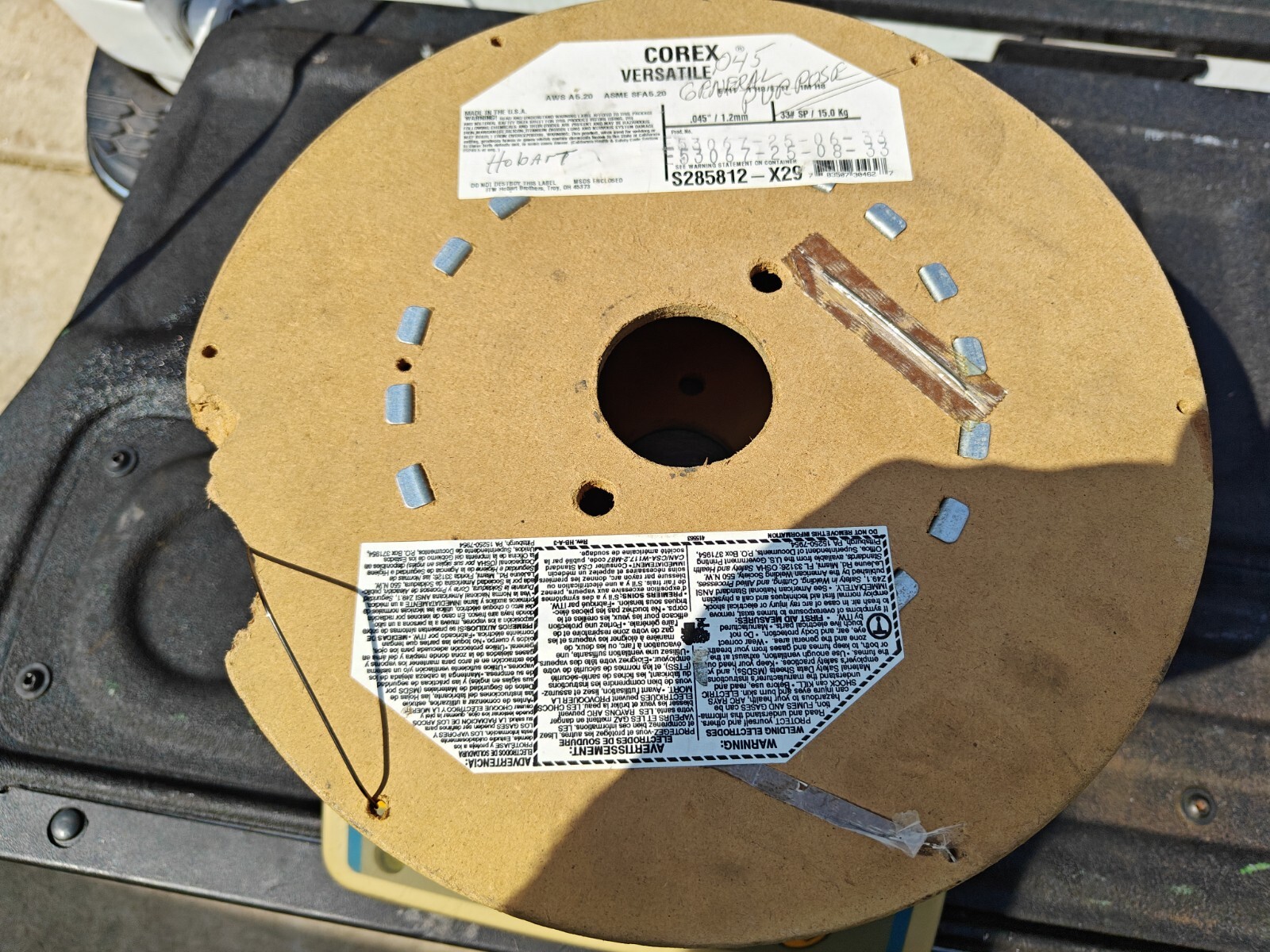 Hobart S285819-K29 Gas Shielded Triple 7 Flux-Cored Wire, .045 Inch, 22 lb Spool