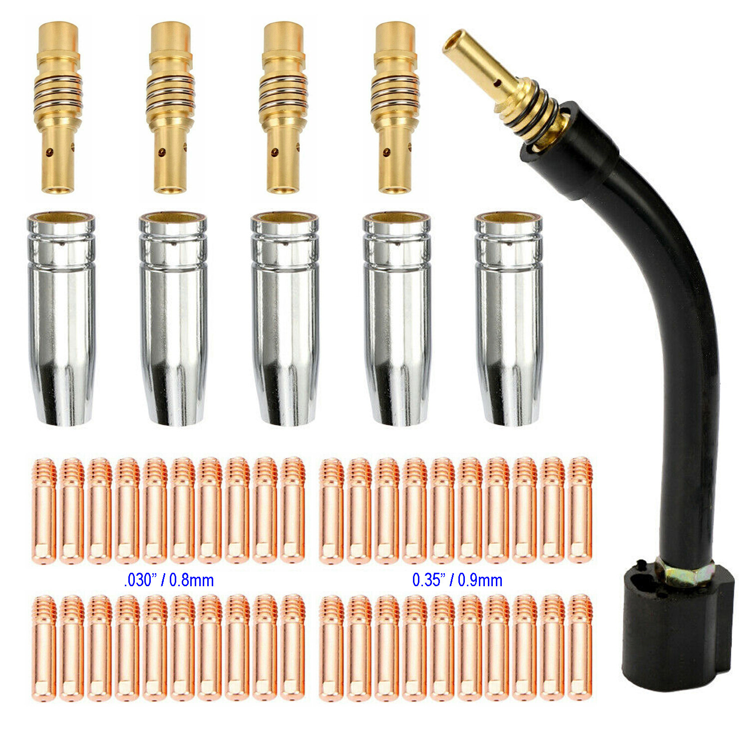 Amico MIG130-050, 50-Pcs MIG Wire Feeder Welder Consumables, Use for MIG-130A