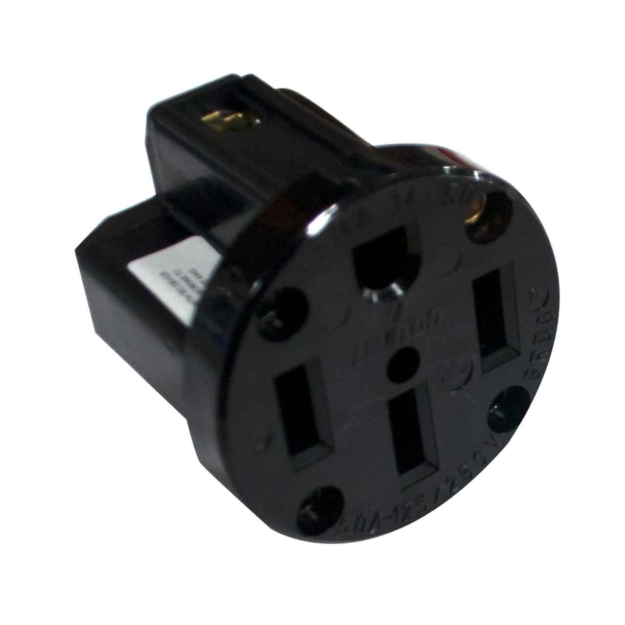 Miller 182954 Rcpt Str 3P4W 50A 125/250V Flush Mtg 14-50