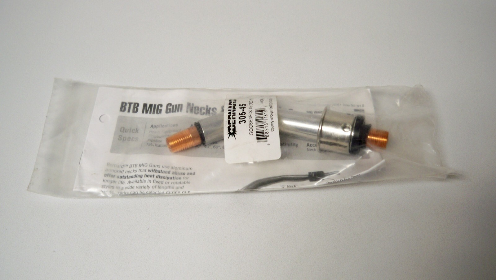 NEW Bernard 305-45 Gooseneck 45° T30 Style Conductor Tube 300 Amp