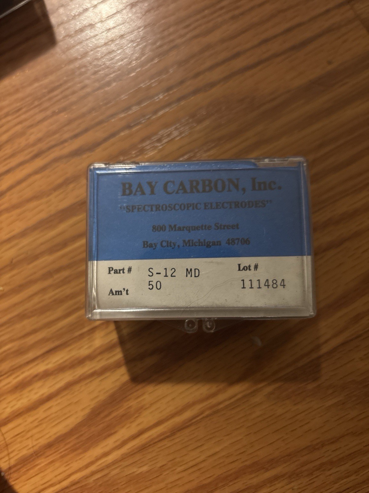Bay Carbon Spectroscopic Electrodes S-12 MD 50 Count Vintage Graphite Rods