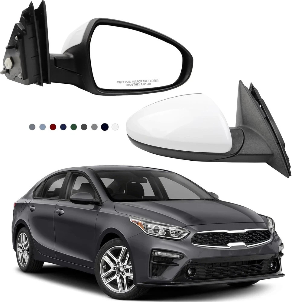 Passenger Side Mirror DIY Paintable Compatible with 2019-2022 KIA Forte Right Re