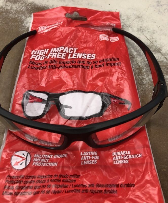 Milwaukee 48-73-2021 High Impact Fog Free Safety Glasses