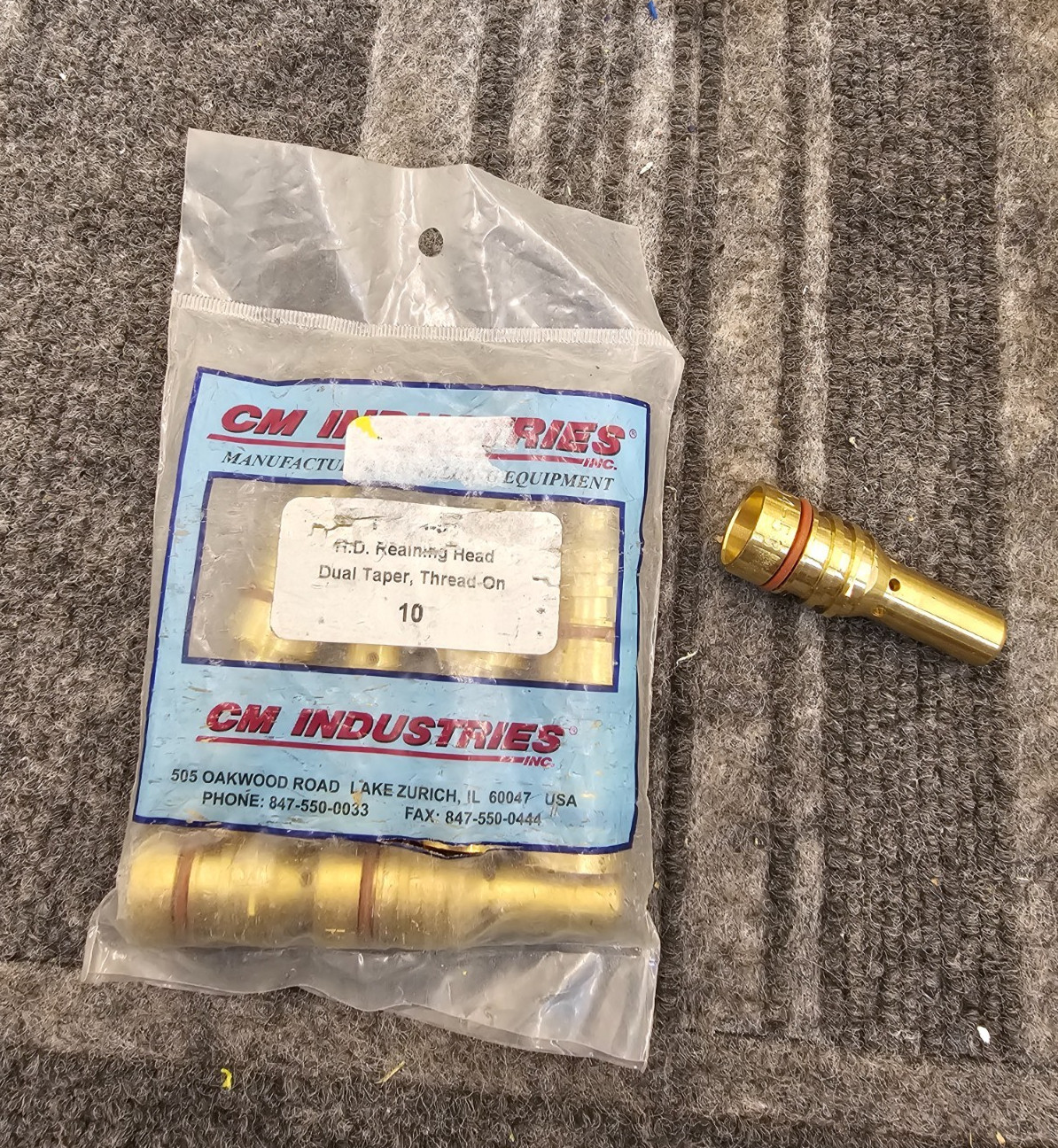 (QTY 10) CM Industries R404-53: H.D Reaming Head Dual Taper Thread-On
