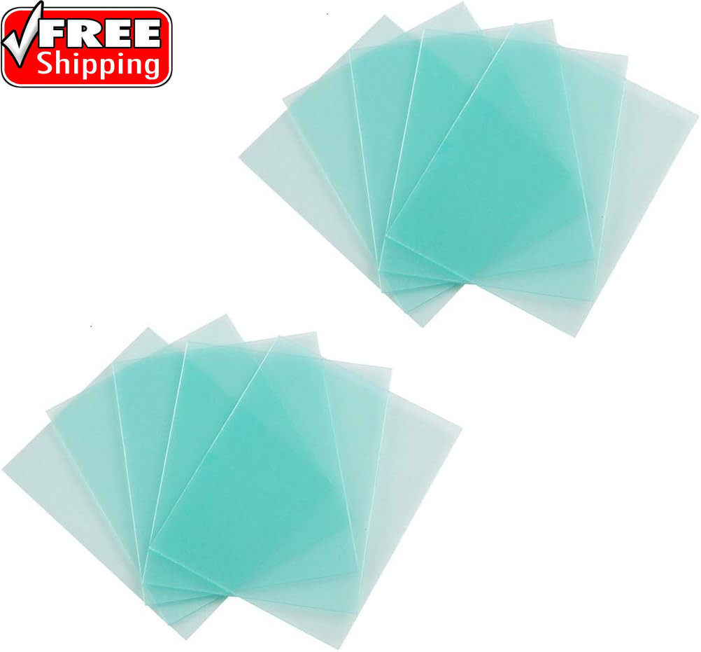 10-Pack Welding Protective Lens Replacement 4.33 X 3.54 Inch (110 Mm X 90 Mm) Tr