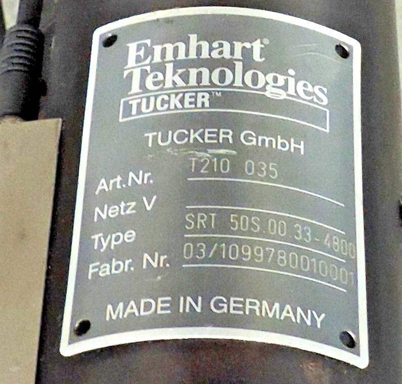 Emhart Tucker GmbH SRT 50S.00.33-4800 T210 035 w/ Motor BSM28150C-R2.4 9075864