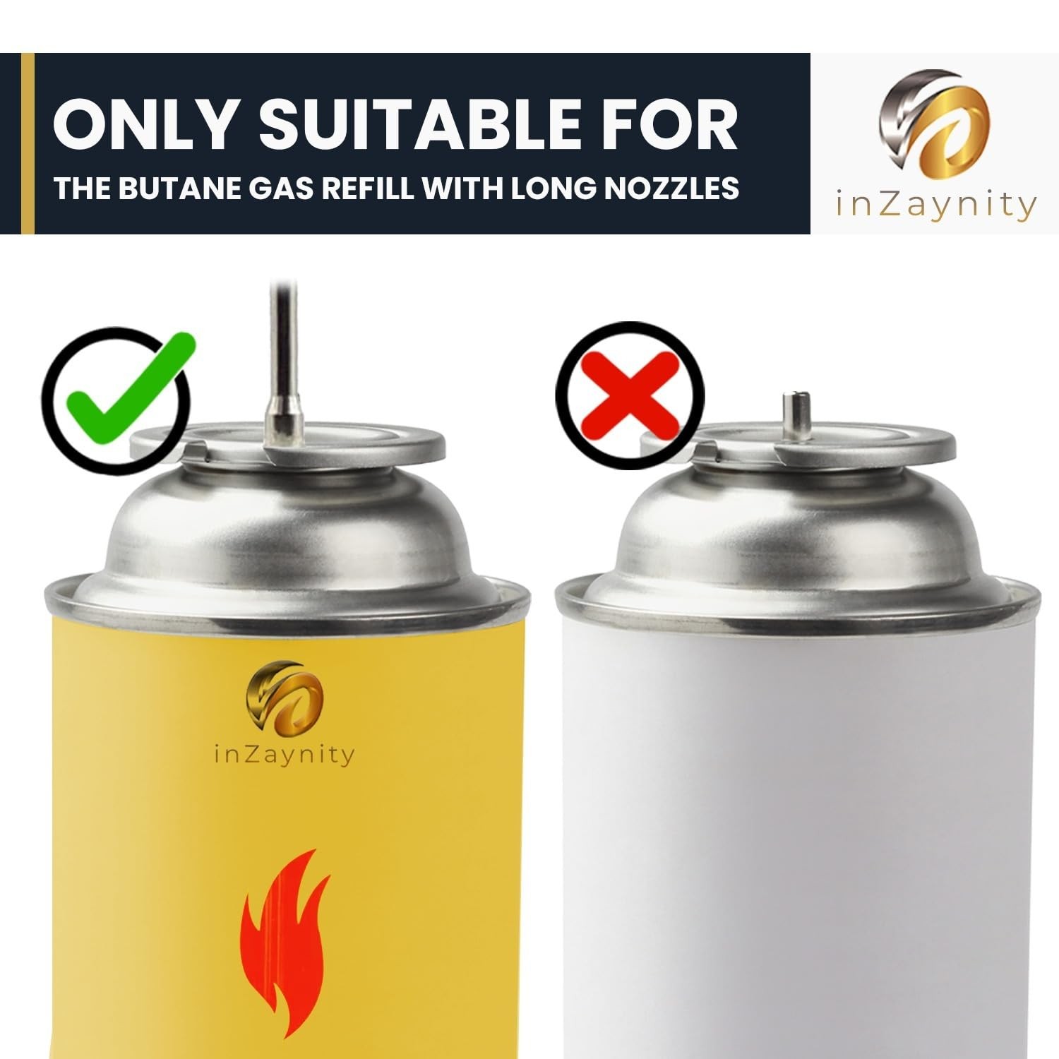 Dual Flame Butane Torch – Refillable Handheld Blow for Steel Brown