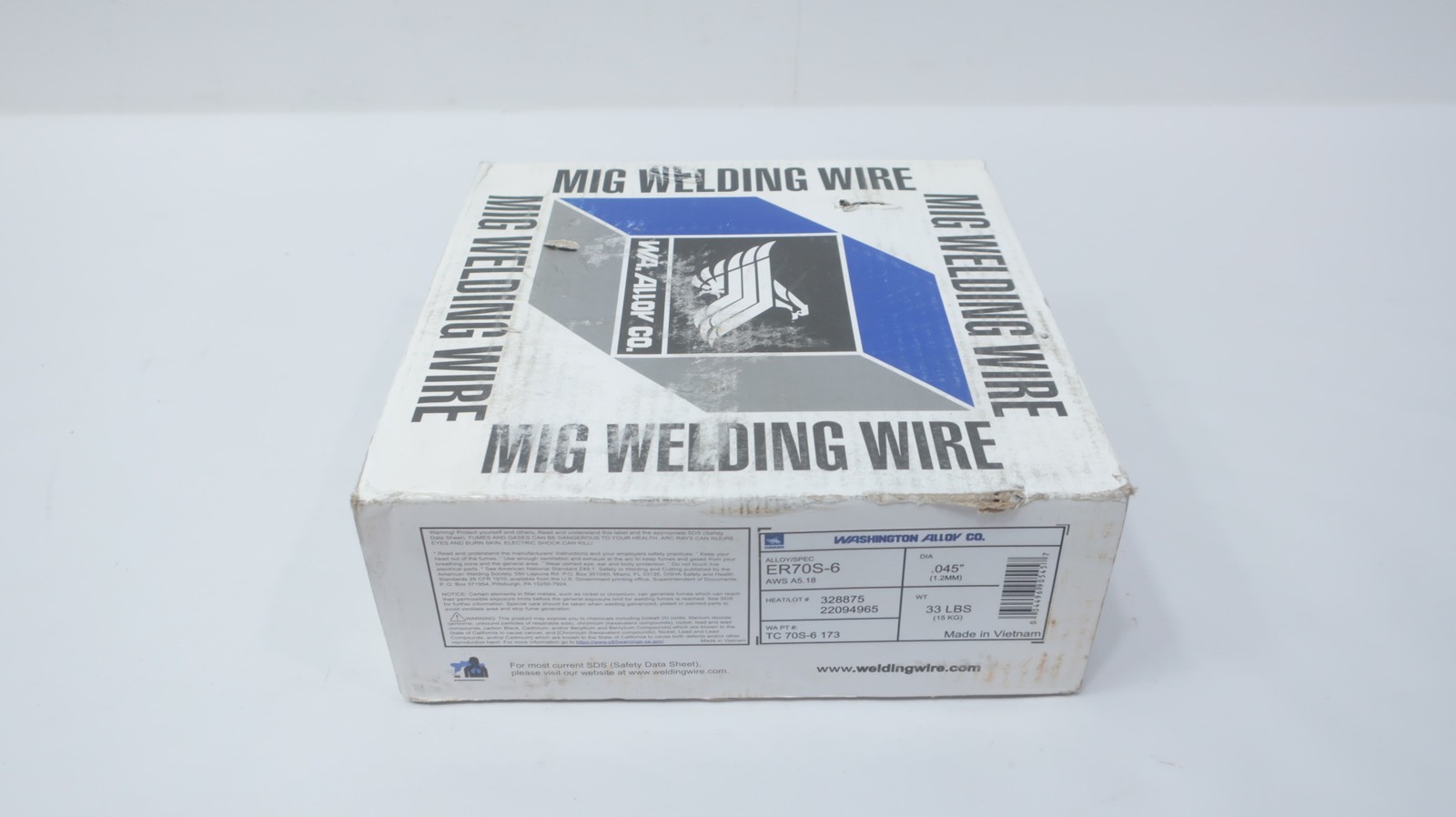 Washington Alloy TC 70S-6 173 Er70s-6 Electrode 0.045in 33lb
