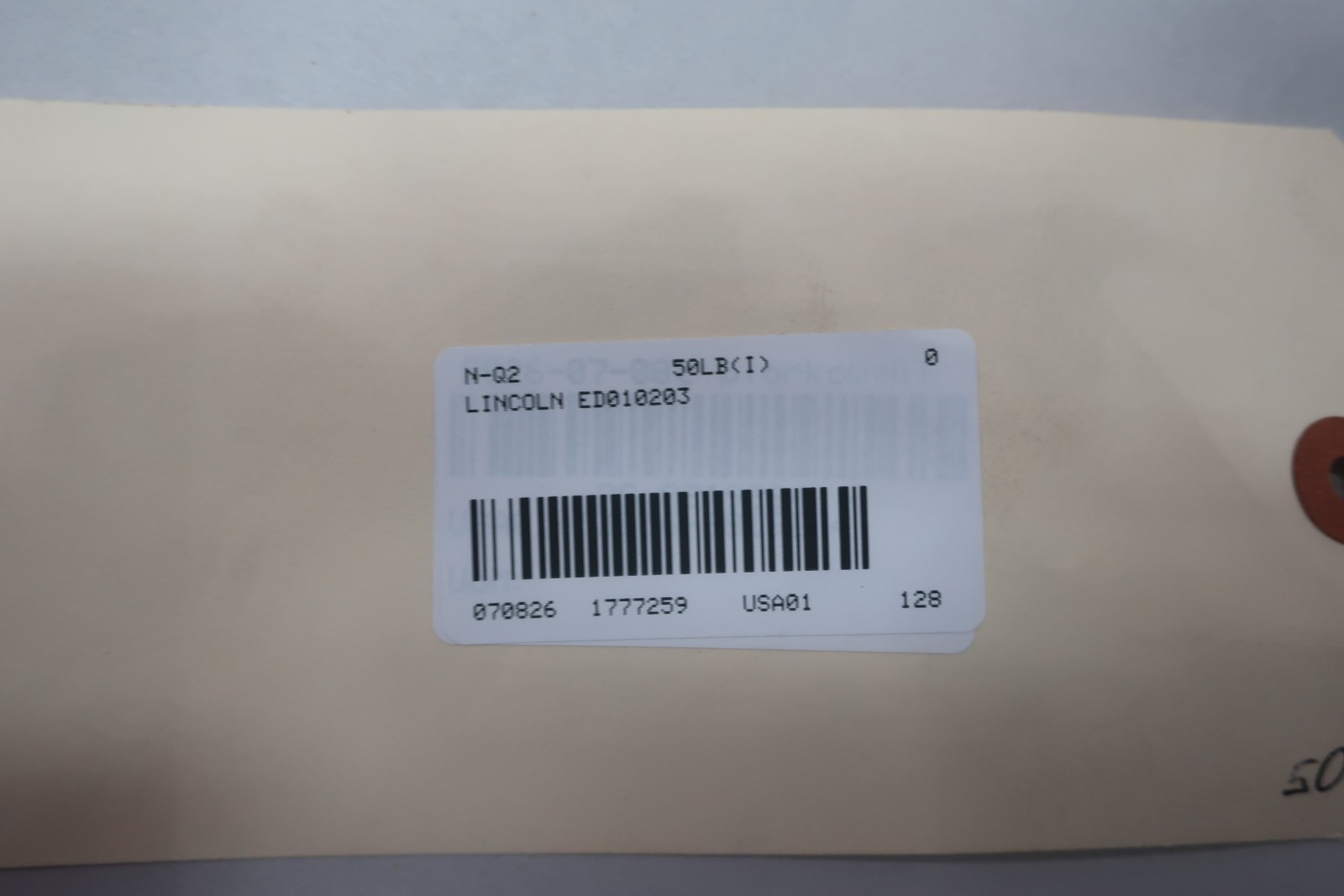 Lincoln ED010203 E6010 Fleetweld 5p Electrode 1/8in X 14in 50lbs