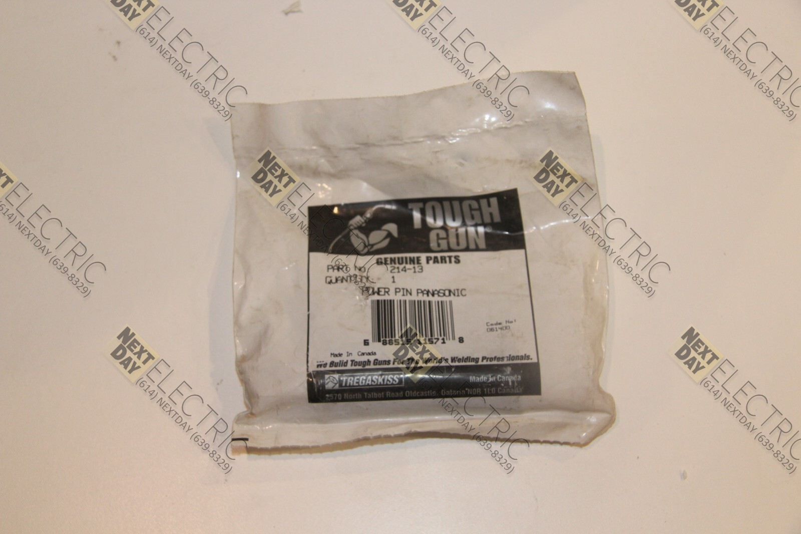 Tregaskiss, 214-13, Power Pin Panasonic Tough Gun Motoman Robot Welder Motoman