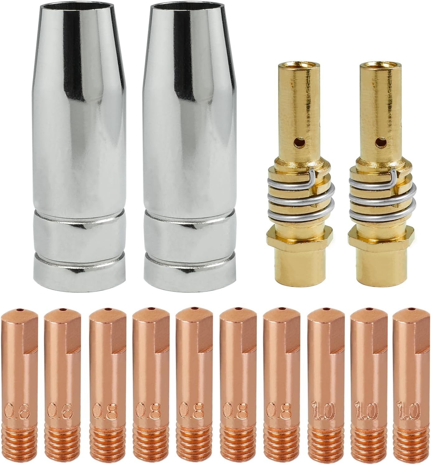Welder MB15 AK MIG Welding Gun Accessory Kit 14PCS Contact Tip 0.024” 0.6MM,