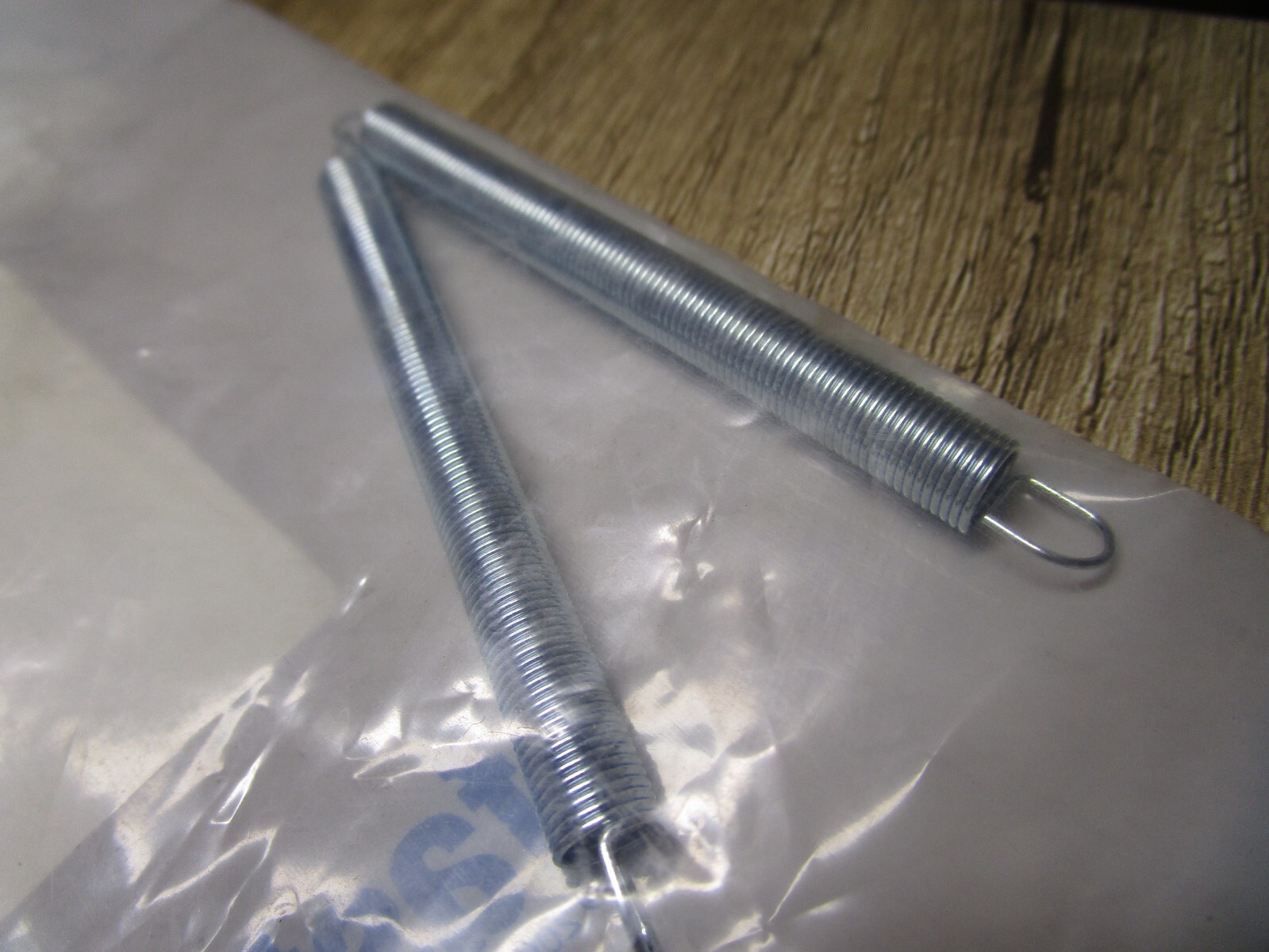 (2)0.281″OD x 0.028″ Wire 3-1/4″L Loop End #310 Steel Music Wire Ext Spring
