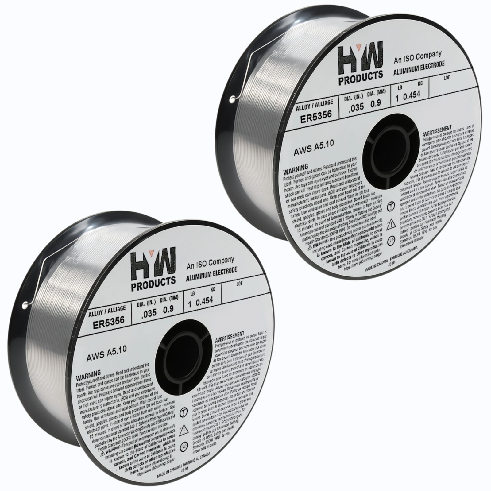 ER5356 Mig .035″ Aluminum Welding Wire 1-lb Roll (Made in North America) 2-Pack