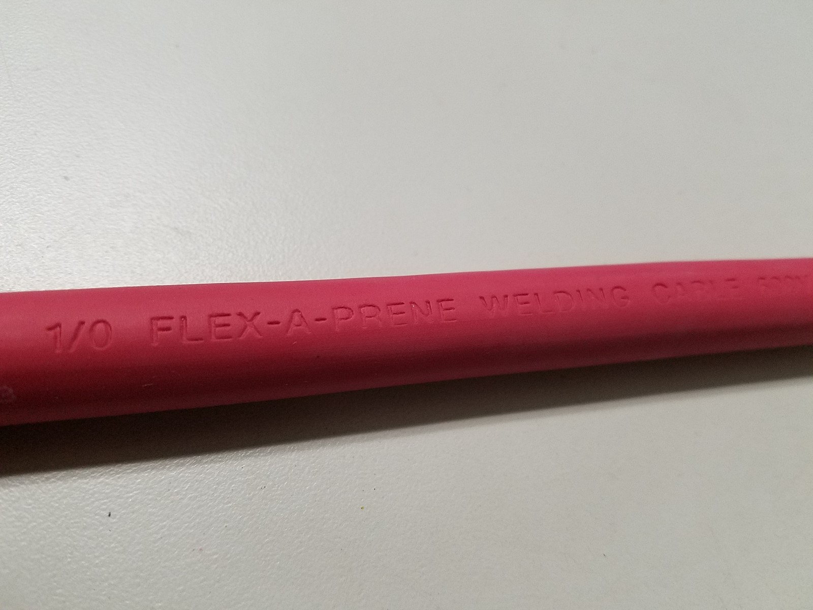 1/0 AWG WELDING CABLE WIRE FLEXAPRENE COPPER BATTERY SOLAR RED 100′ FEET