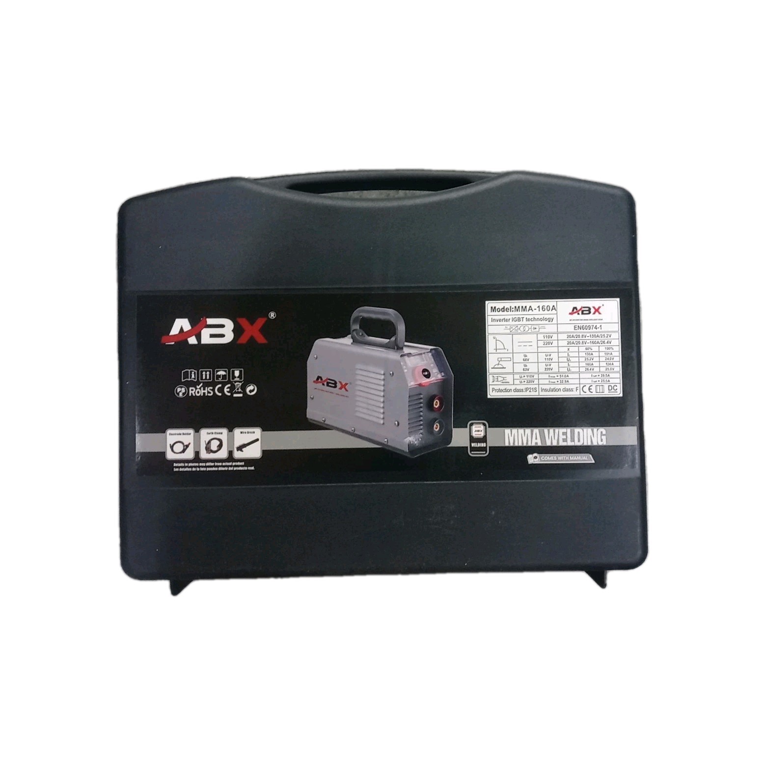 ABX Mini Welding Machine MMA-160A 110/220V Portable Stick Welder Dual Voltage