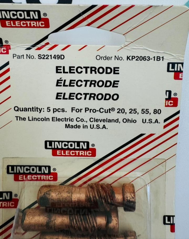 LINCOLN ELECTRIC KP2063-1B1 Electrode S22149D (10 Pcs)
