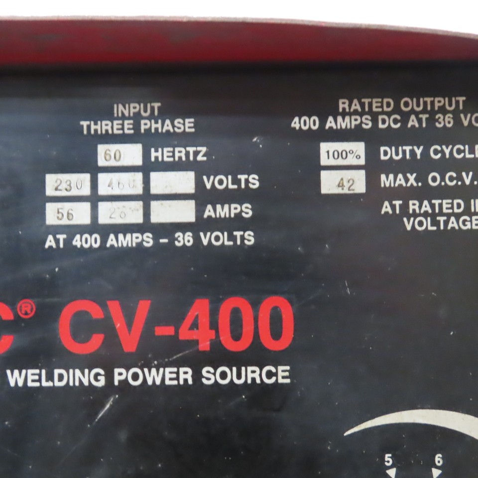 Lincoln Idealarc CV-400 400A 36V DC Arc Welder Power Source 230/460V 3PH Tested