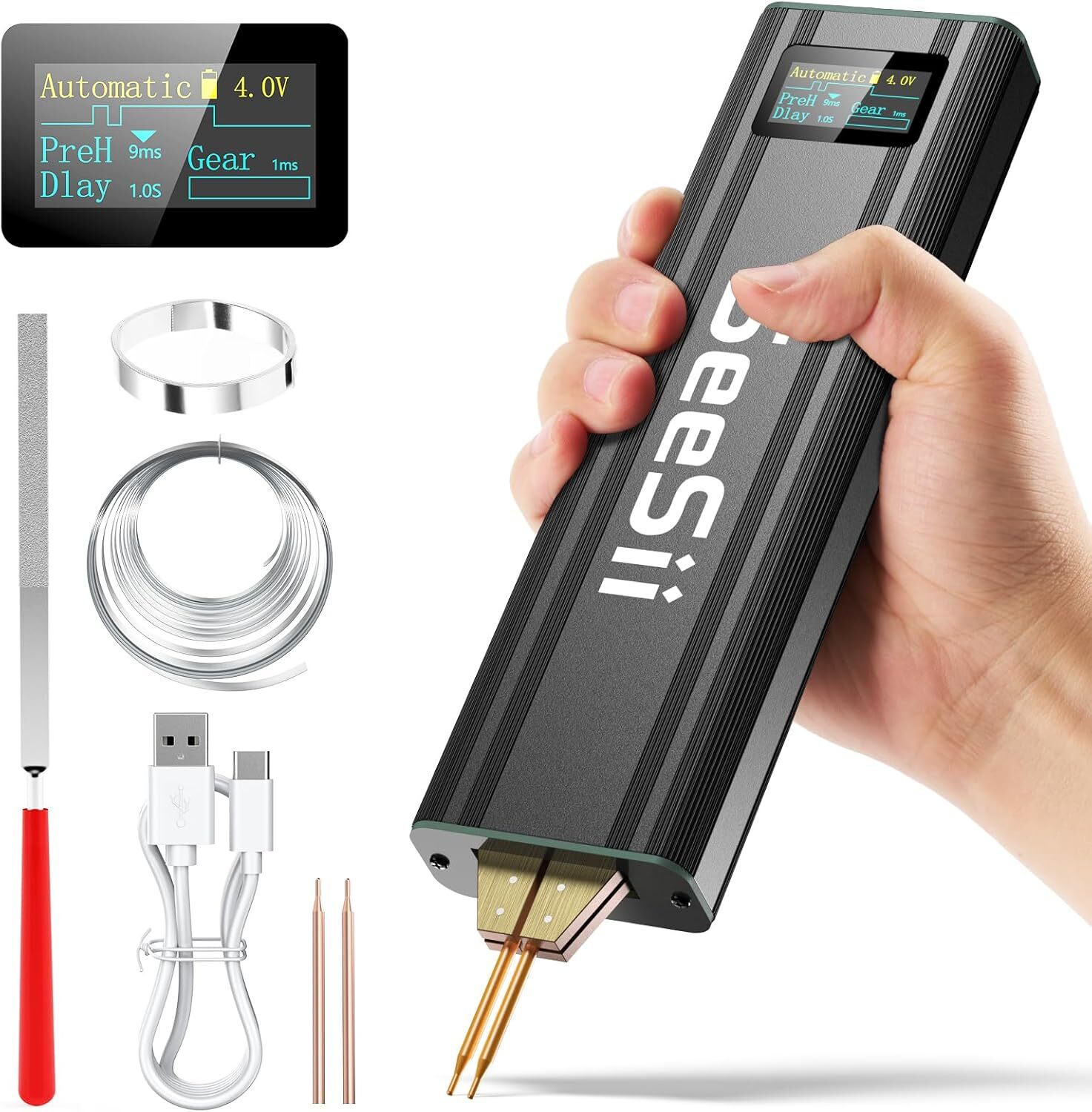 Seesii Battery Spot Welder 5000mAh Battery Portable Spot Welder for 18650, 26650