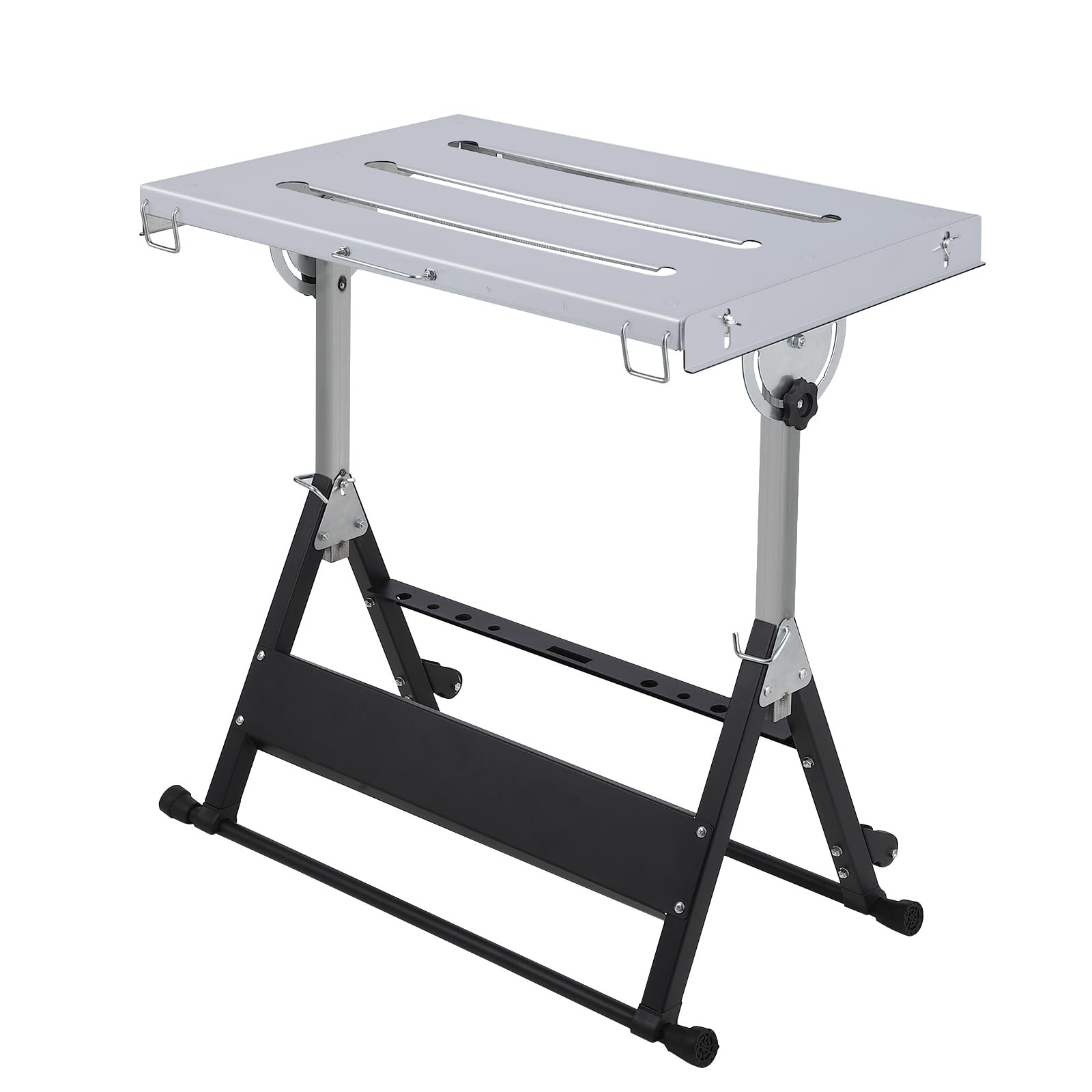400/500/1000 LBS Foldable Welding Table W/Adjustable Height for Garage Repairs
