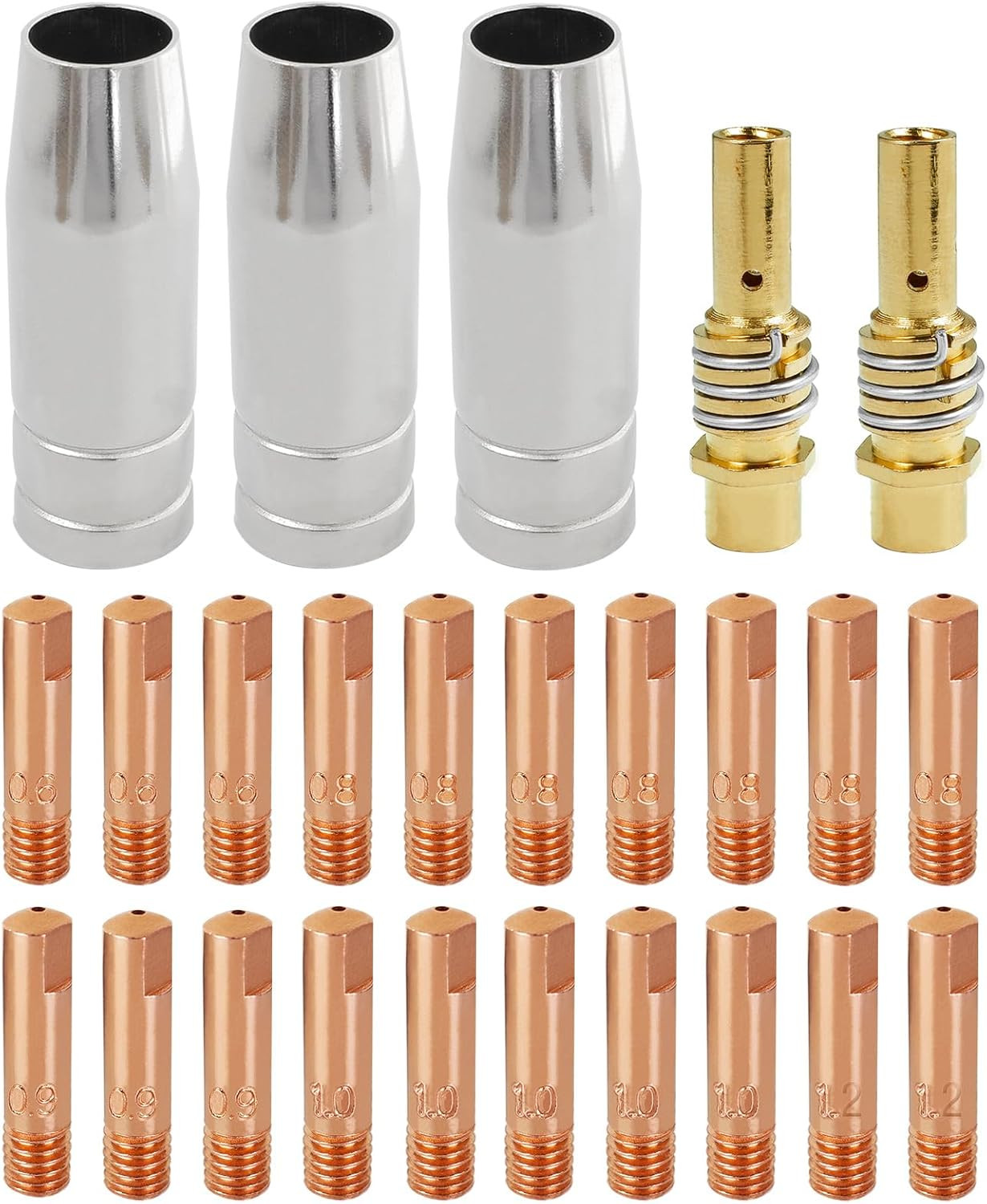 MIG Welder MB15 AK Accessory Kit 25PCS Contact Tips 0.6MM 0.8MM 1.0MM