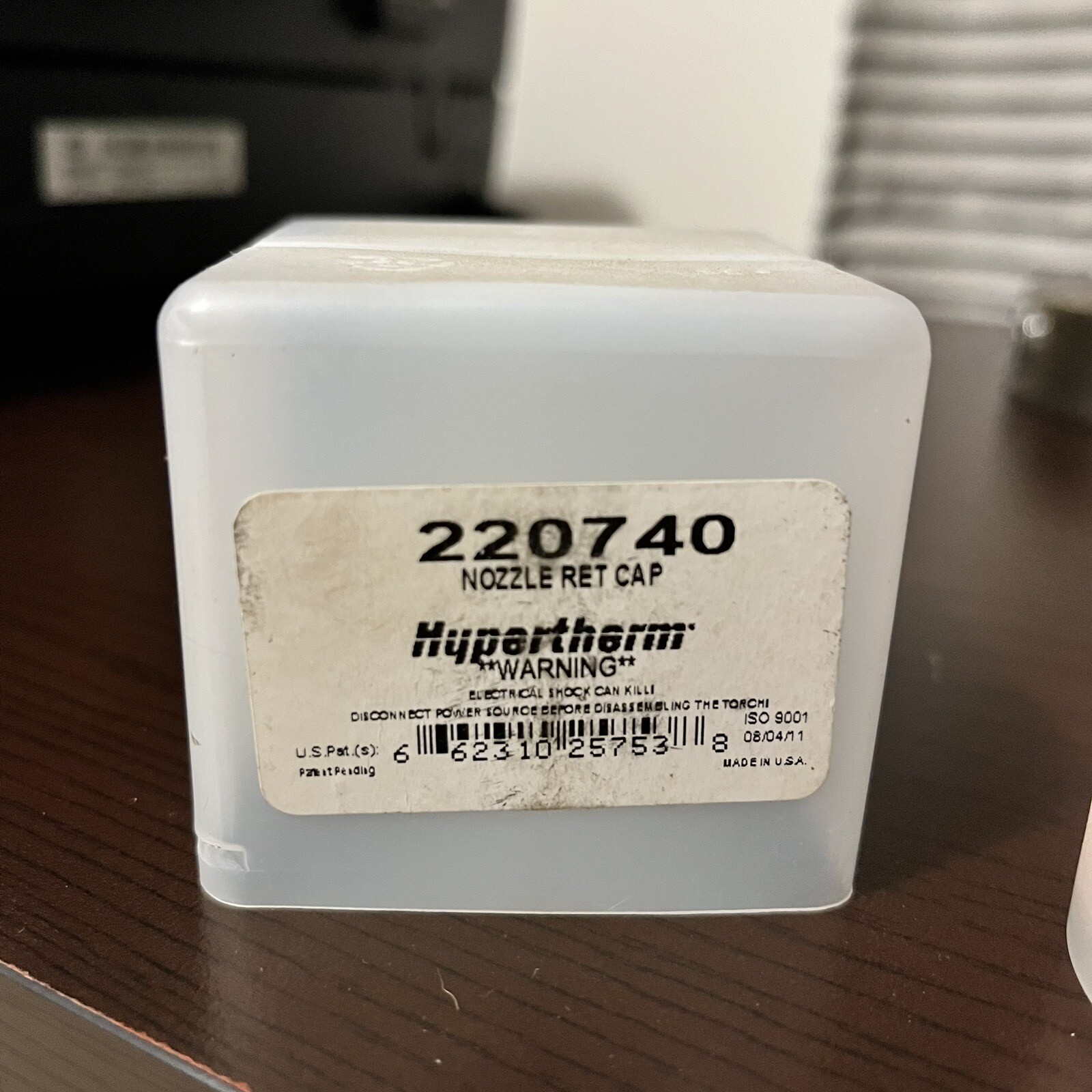 Hypertherm 220740 Cap HPR400XD 260A Bevel Nozzle Retaining Ms