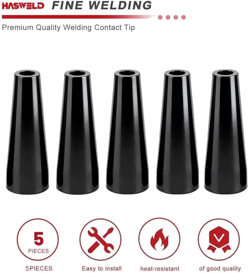 5PK Flux Core Gasless Nozzle KP1939-1 KH726 for Lincoln Magnum 100L K530-6 mig