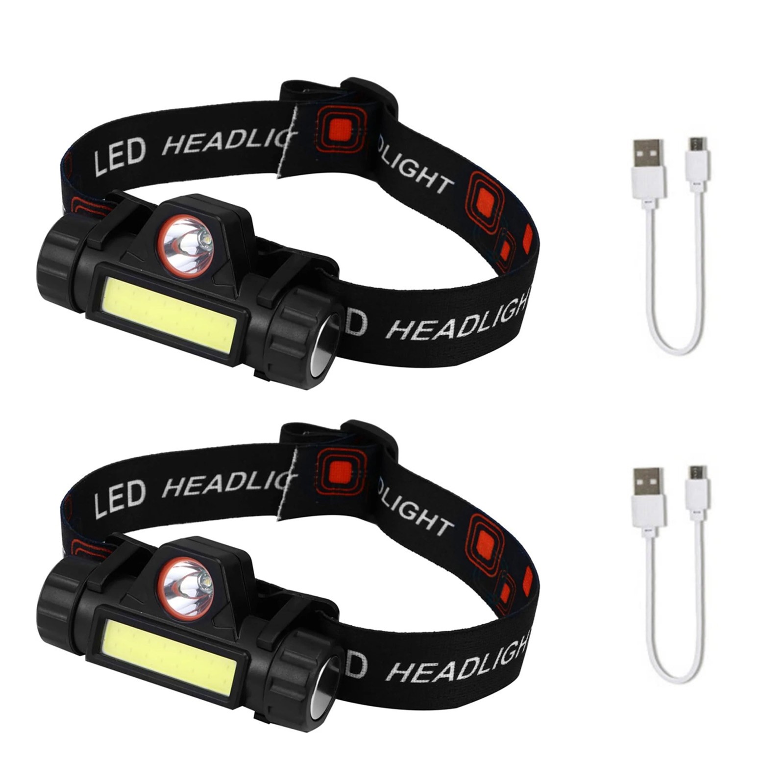 2-Pack Automatic Dimming Headlight For Welding Helmet Independent Buttons New