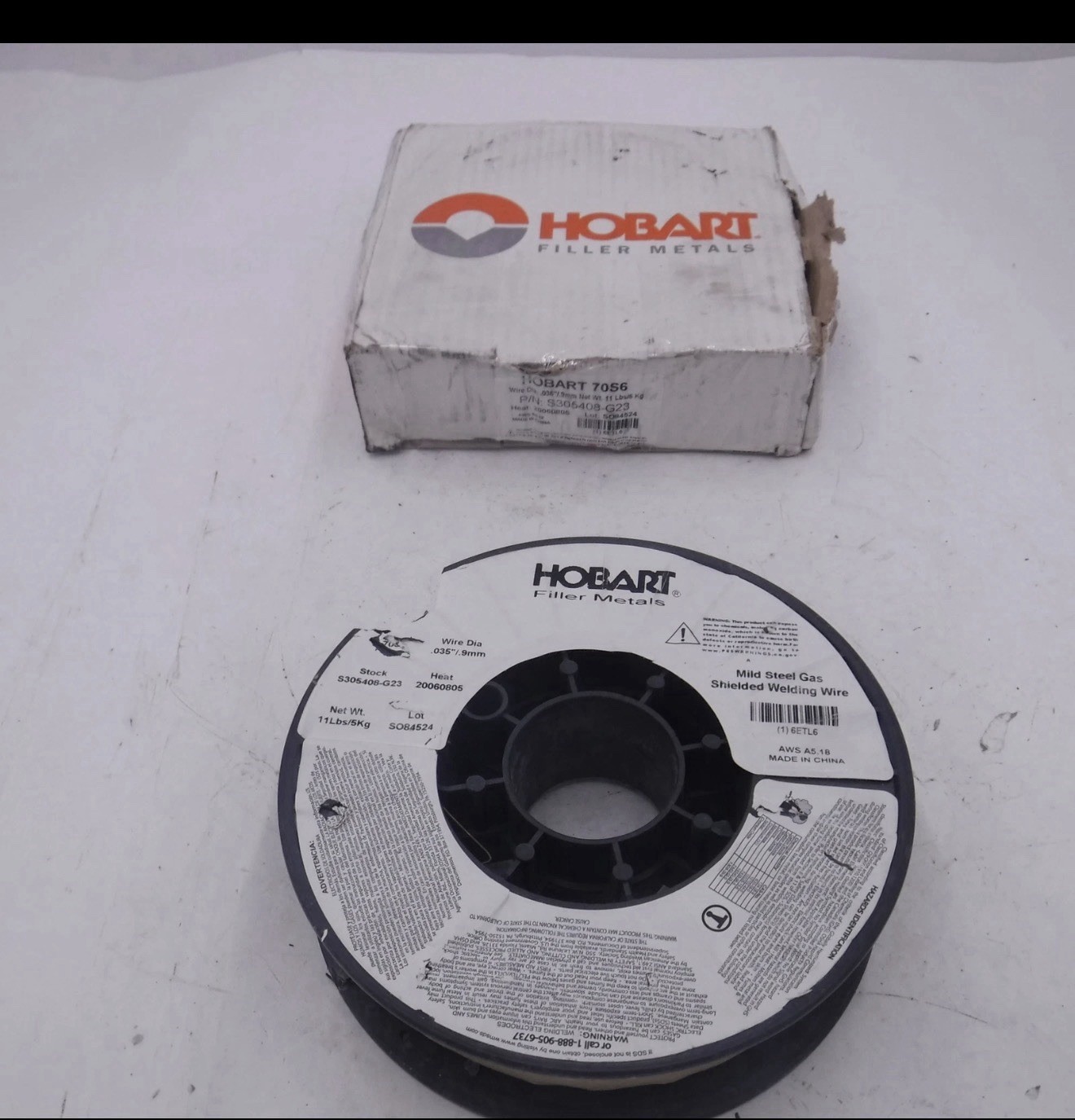 HOBART S305408-G23: 11Lbs Spool MIG Welding Wire .035″ Dia. 70S6 6ETL6