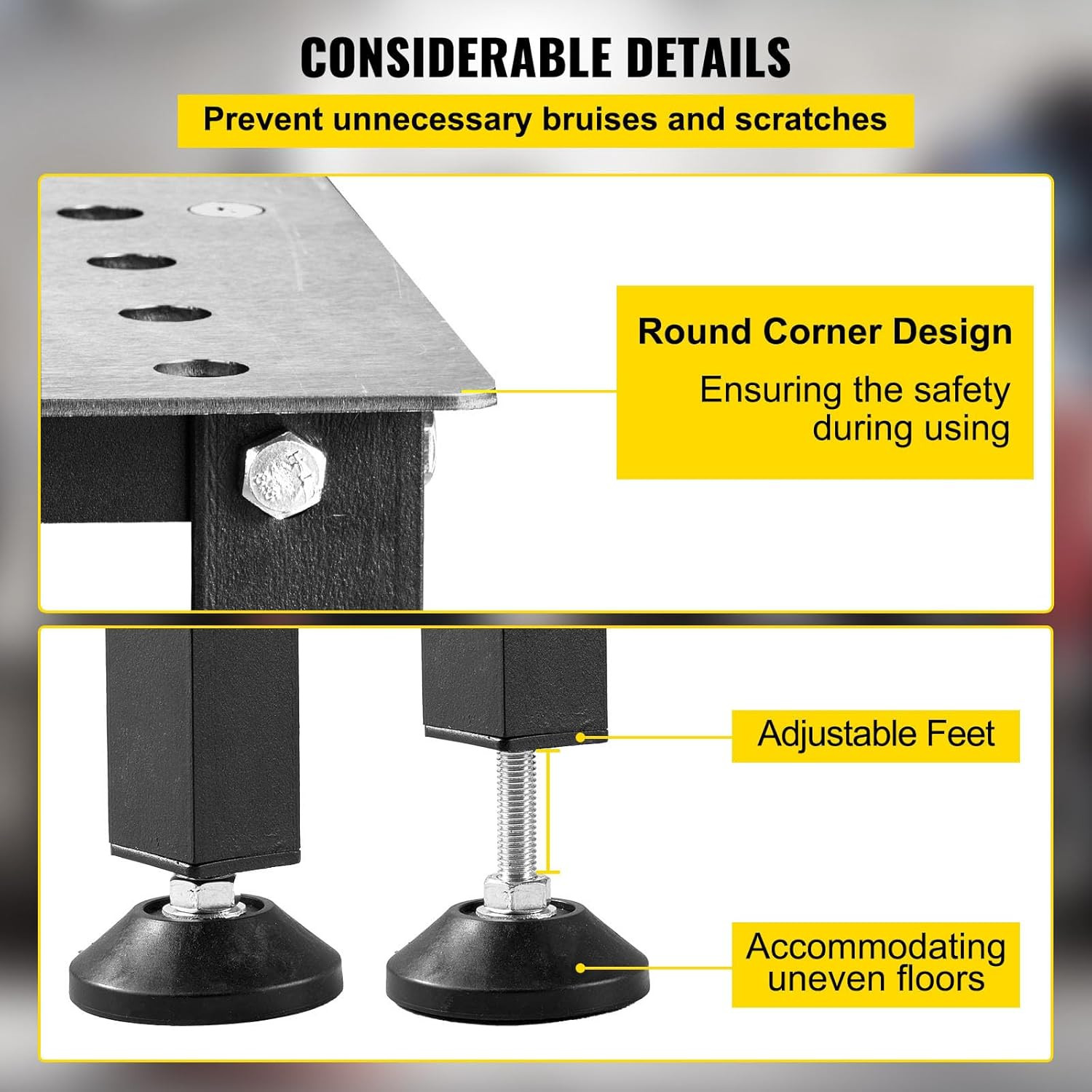 Welding Table 36″ X 24″, 800LBS Capacity Welding Workbench Table, Heavy-Duty Wor