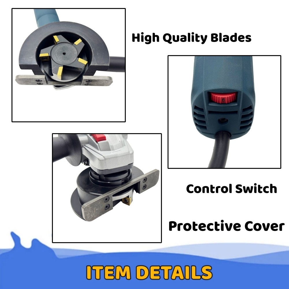 220V 1PH Portable Weld Shaver 30mm Industrial Weld Removal Machine 850W
