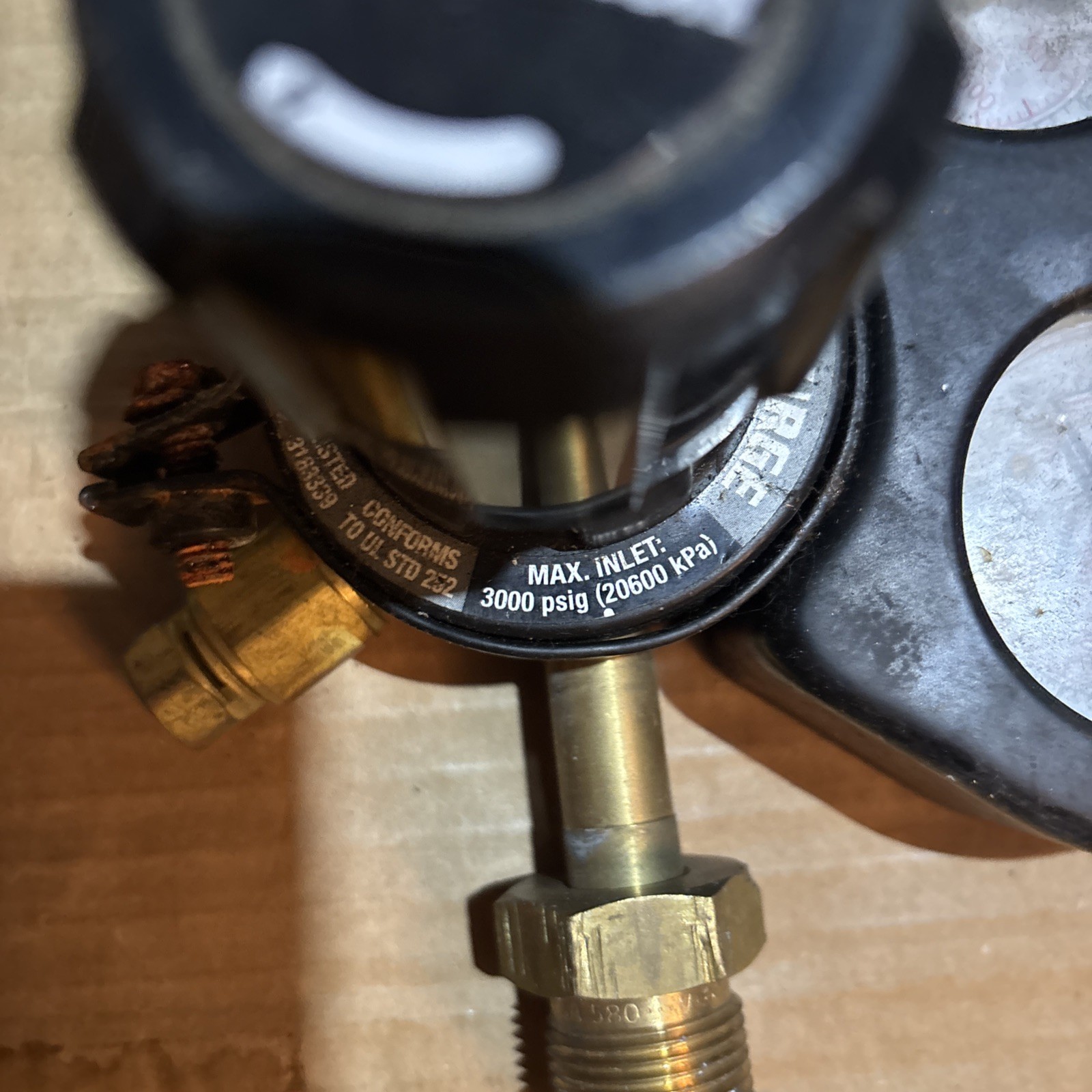 Turbo Torch DP250-800-580 High Pressure Nitrogen Purge Regulator (0-800 PSI)